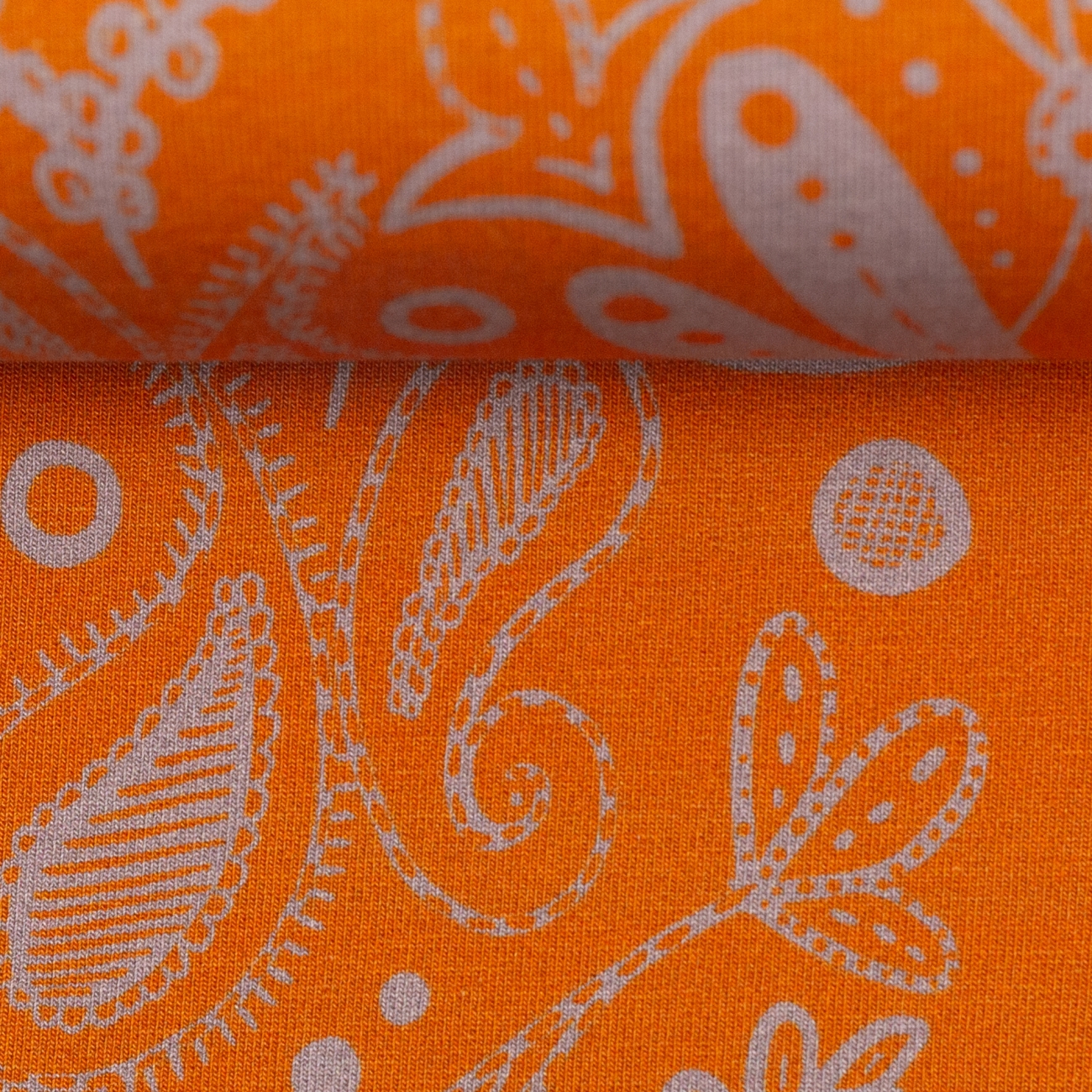 Swafing French Terry - Balance by Cherry Picking - Orange