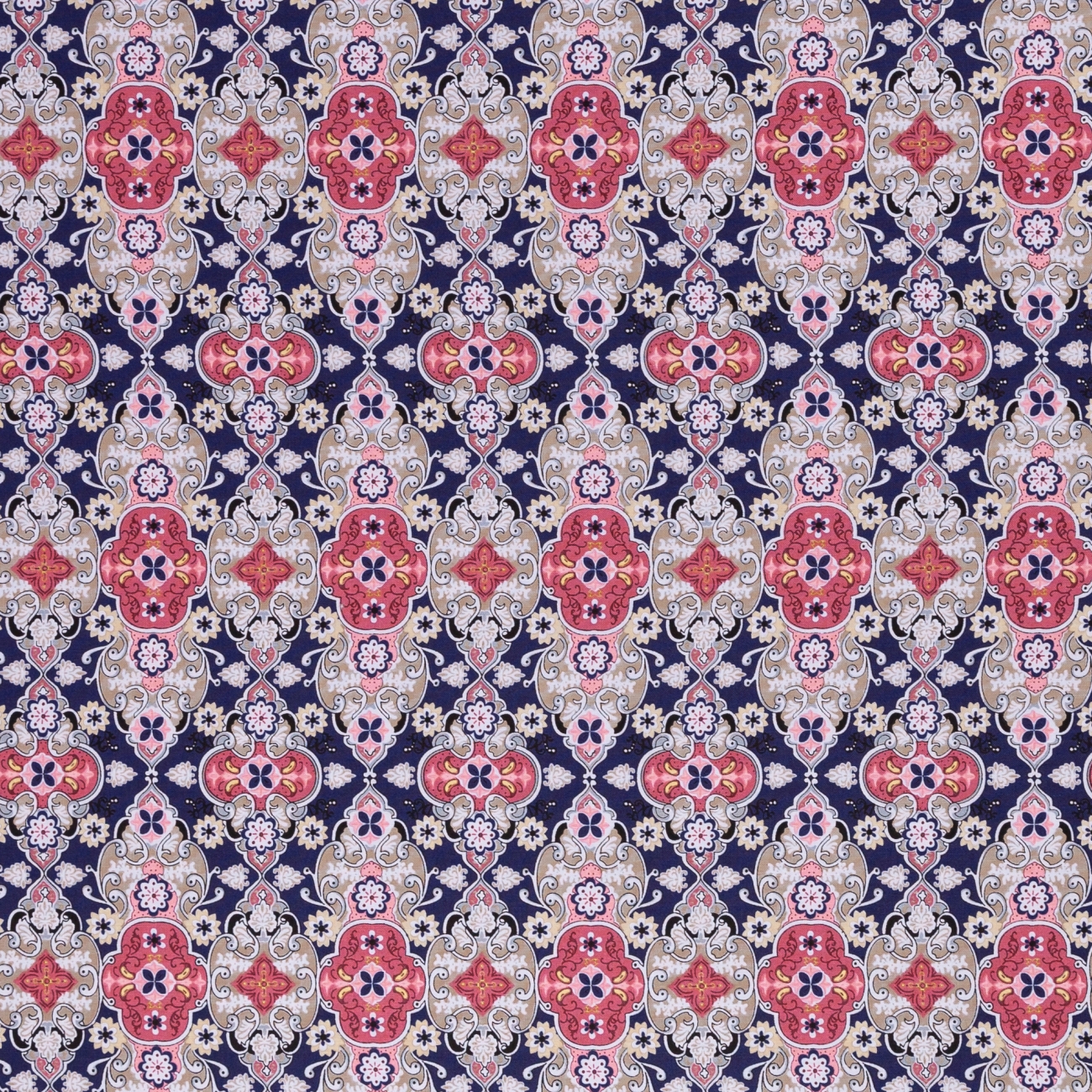 2021 Swafing Baumwolle Webware - Julia - Ornamente - Dunkelblau