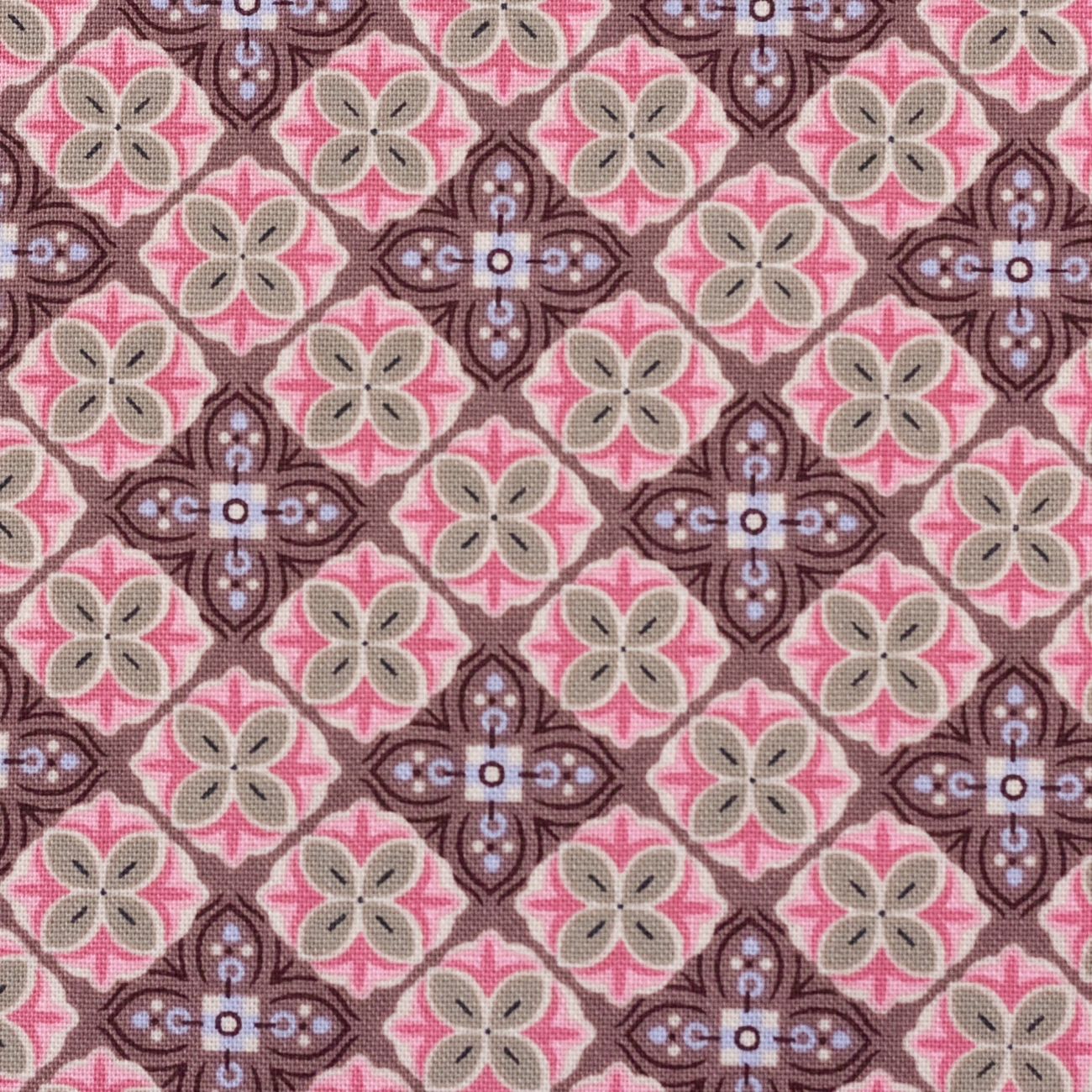 2021 Swafing Baumwolle Webware - Julia - Blütenornament - Altrosa