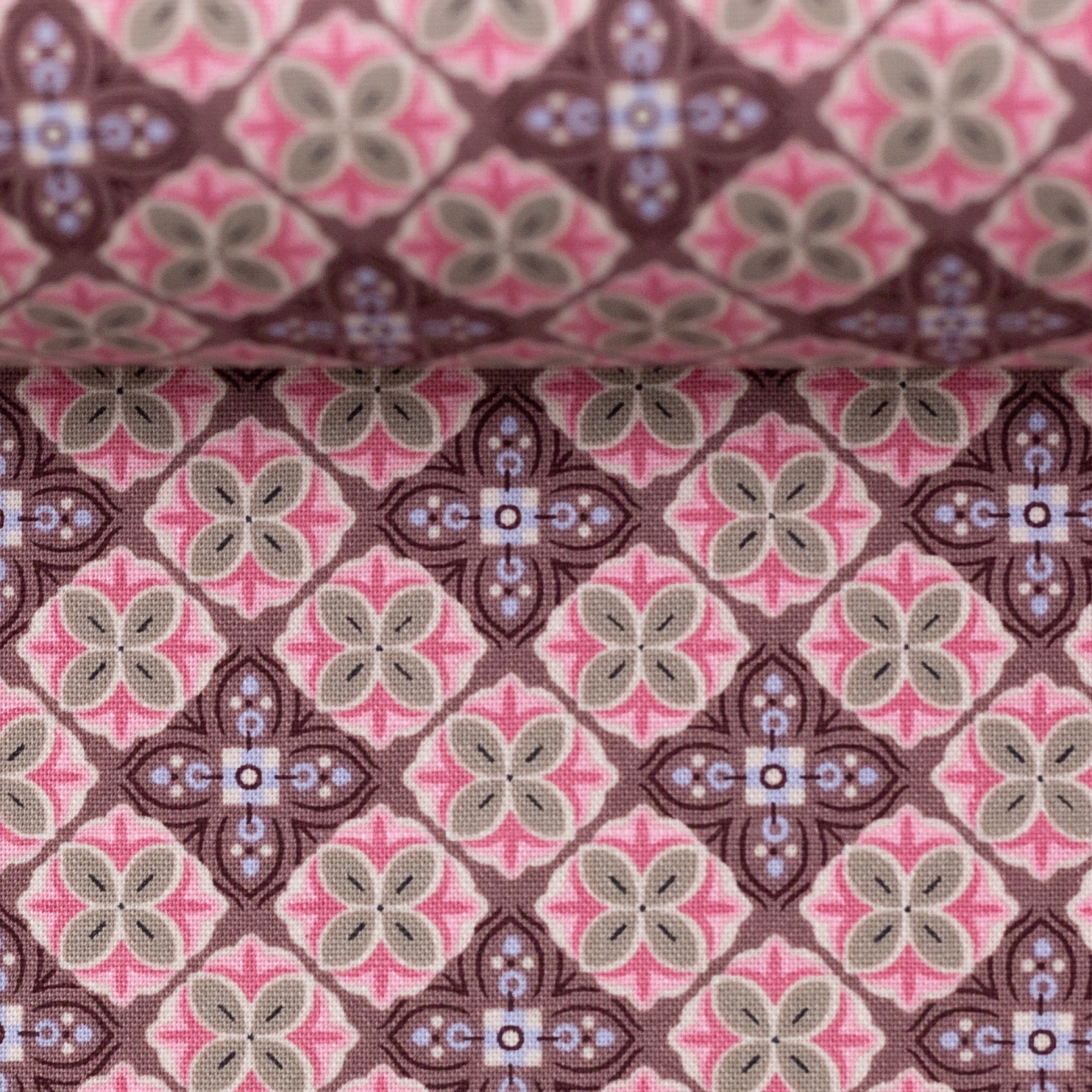 2021 Swafing Baumwolle Webware - Julia - Blütenornament - Altrosa