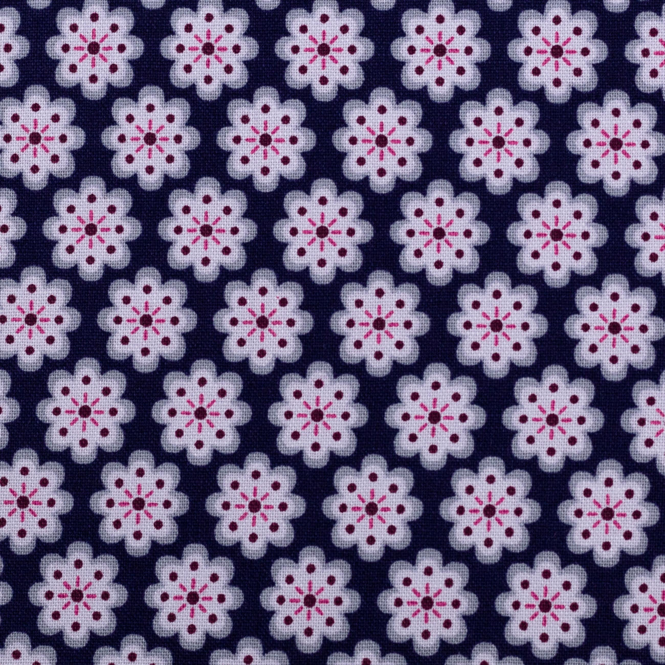 2021 Swafing Baumwolle Webware - Julia - Kleine Blüten - Dunkelblau