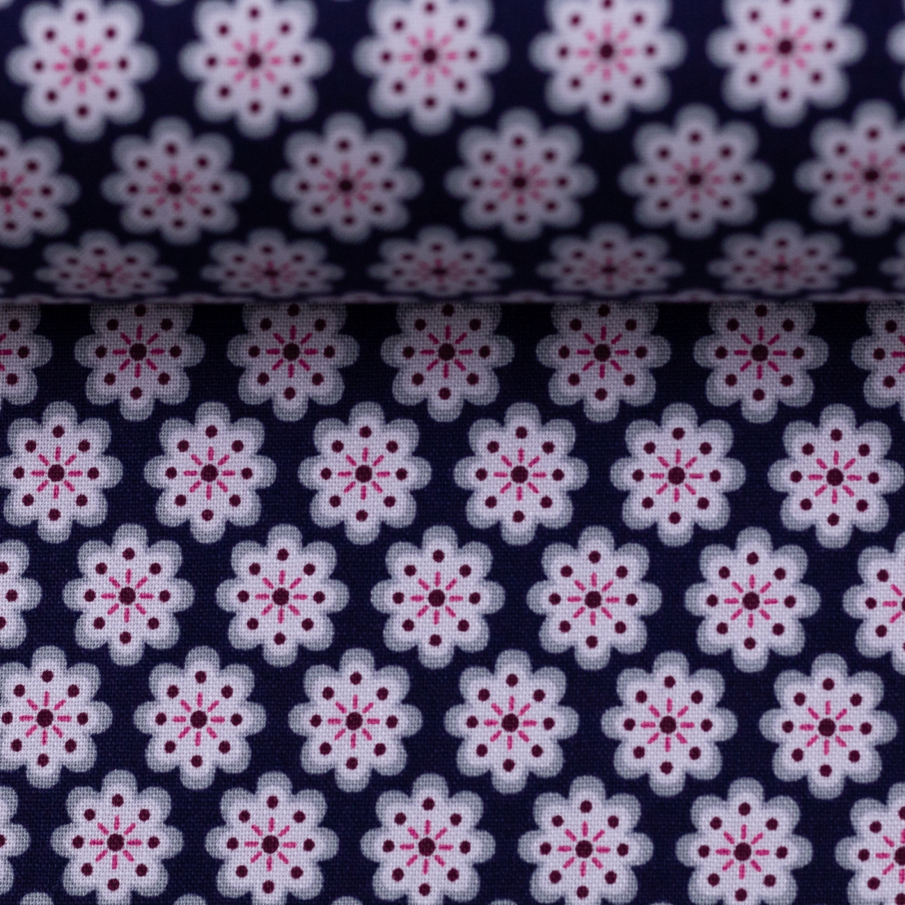 2021 Swafing Baumwolle Webware - Julia - Kleine Blüten - Dunkelblau