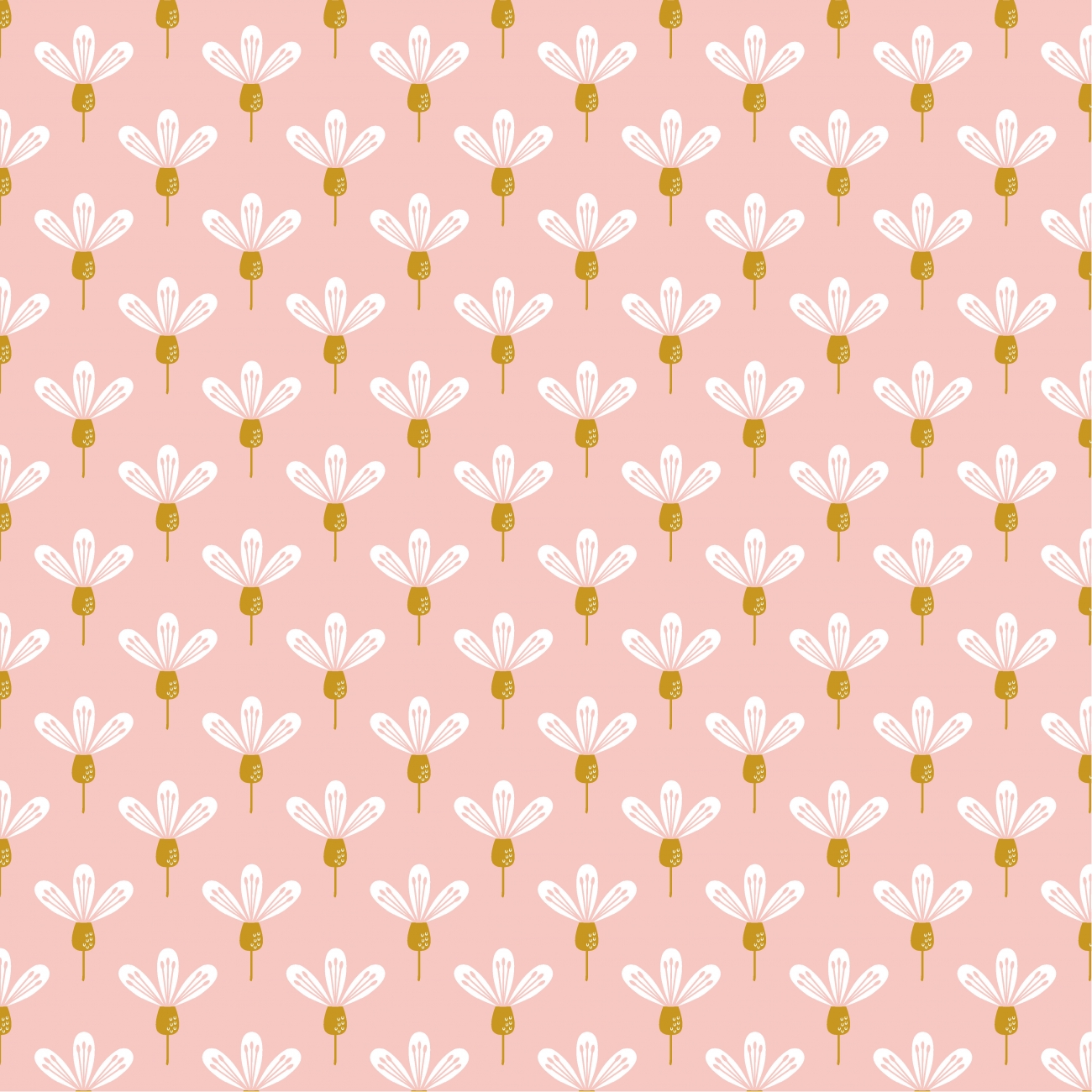 Baumwolle Popeline - Flowers and Graphic - Rosa