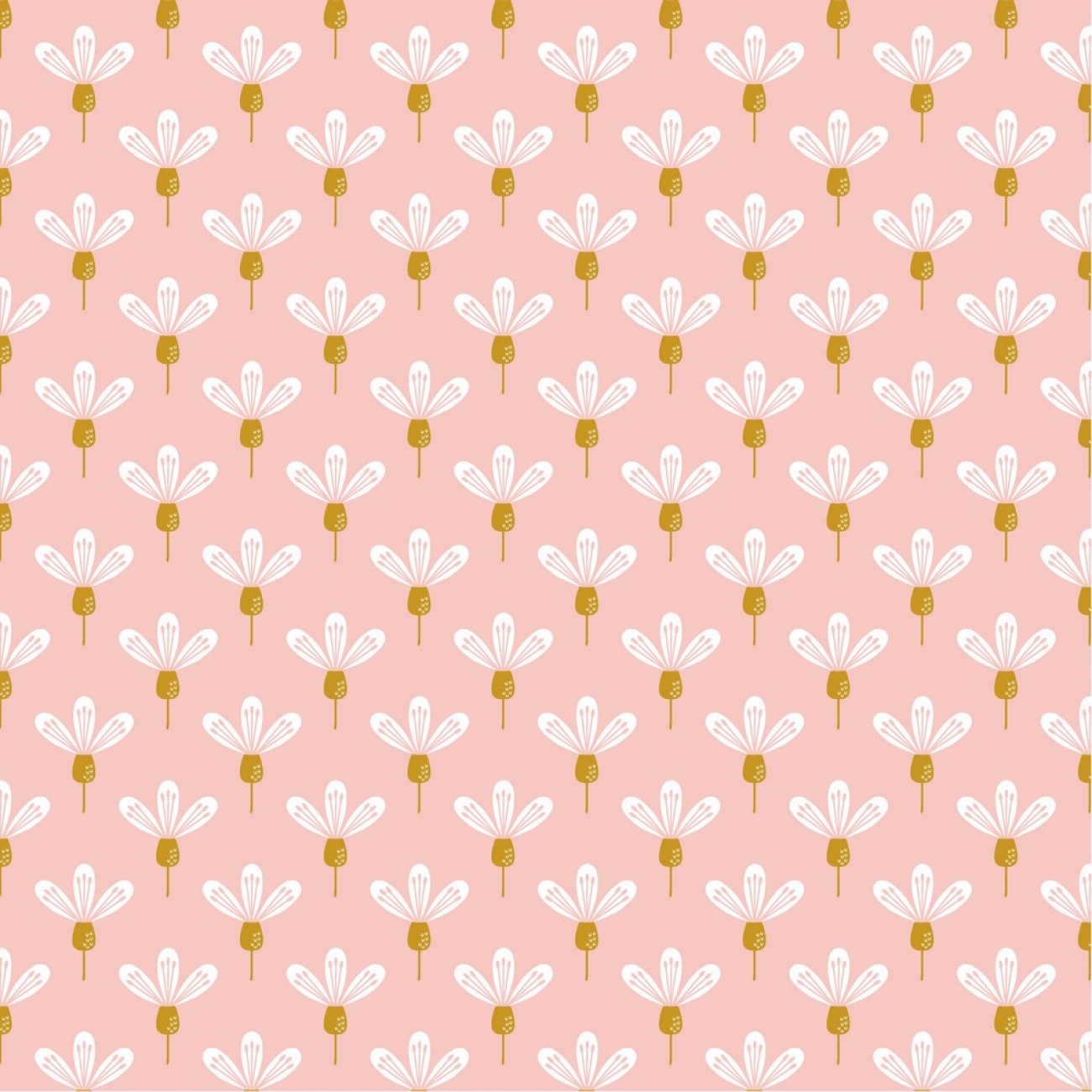 Baumwolle Popeline - Flowers and Graphic - Rosa