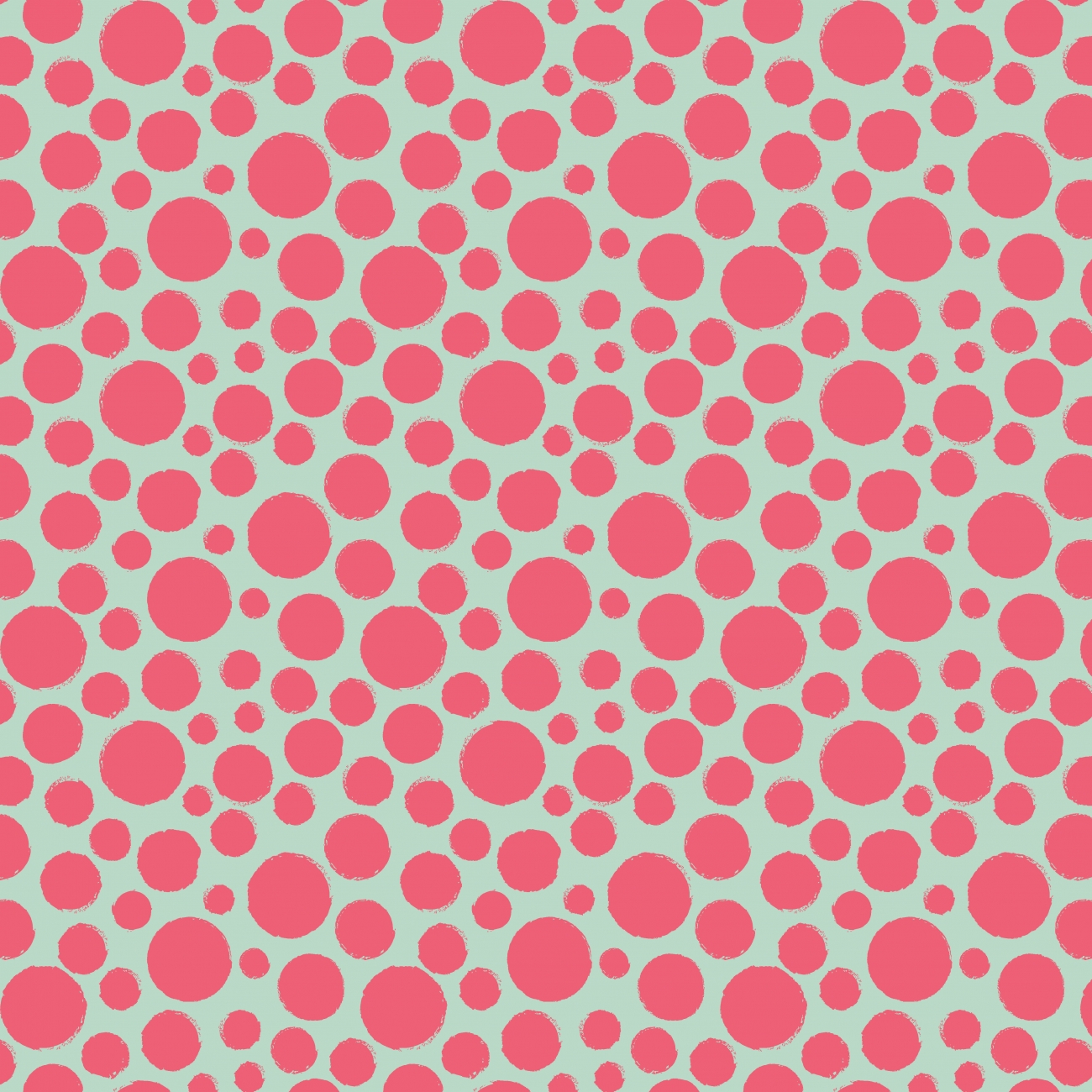 Baumwolle Popeline Big Dodts - Mint - 10 m Ballen