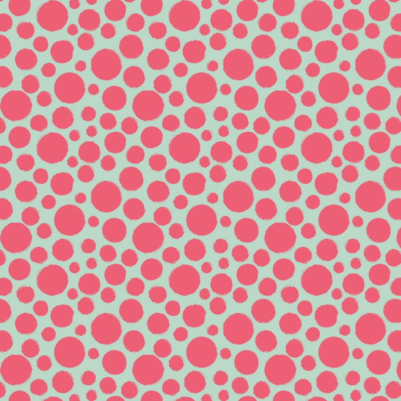 Baumwolle Popeline Big Dodts - Mint