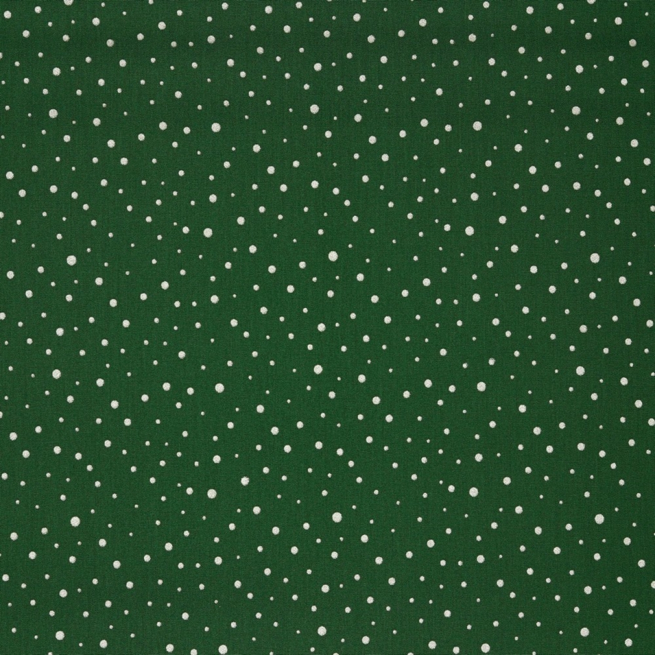Baumwolle Popeline - Glitter Dots - Dunkelgrün