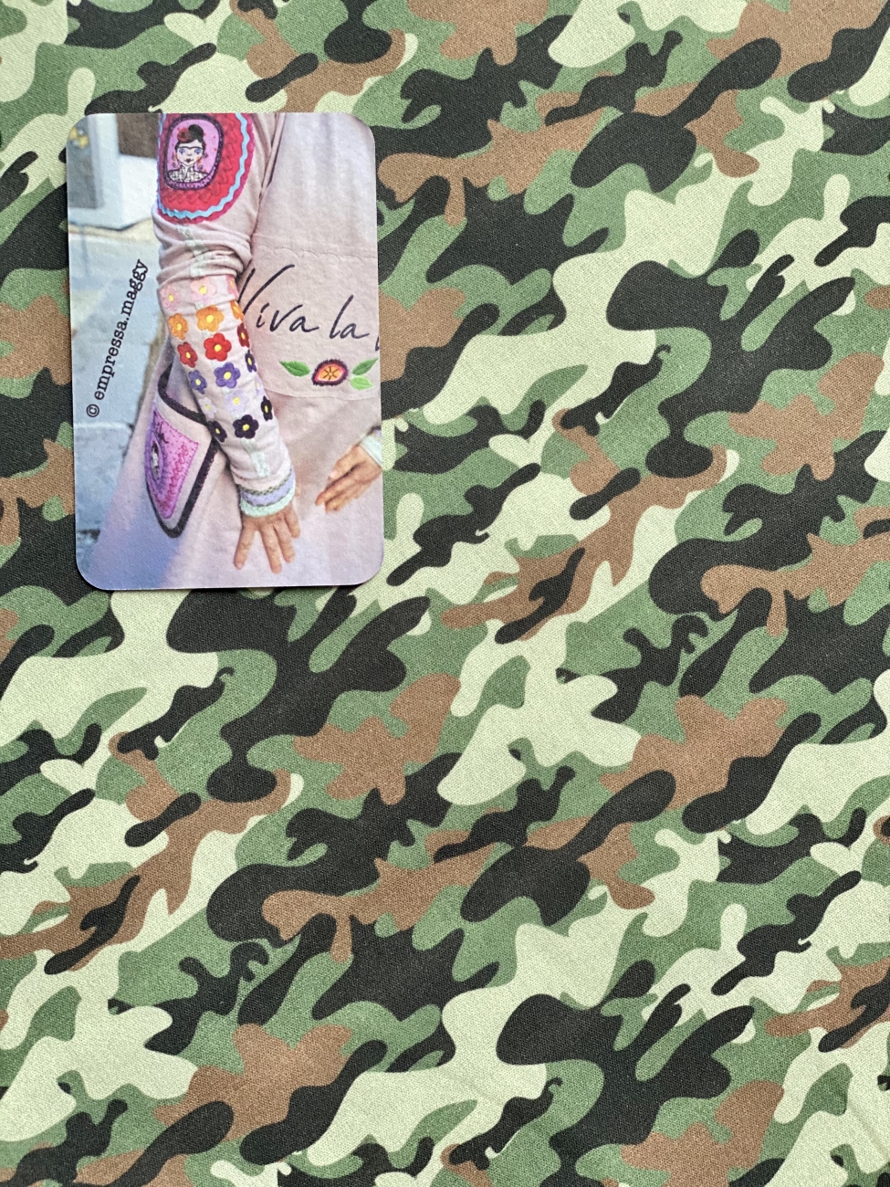 Baumwolle - Camouflage MINI - Grün