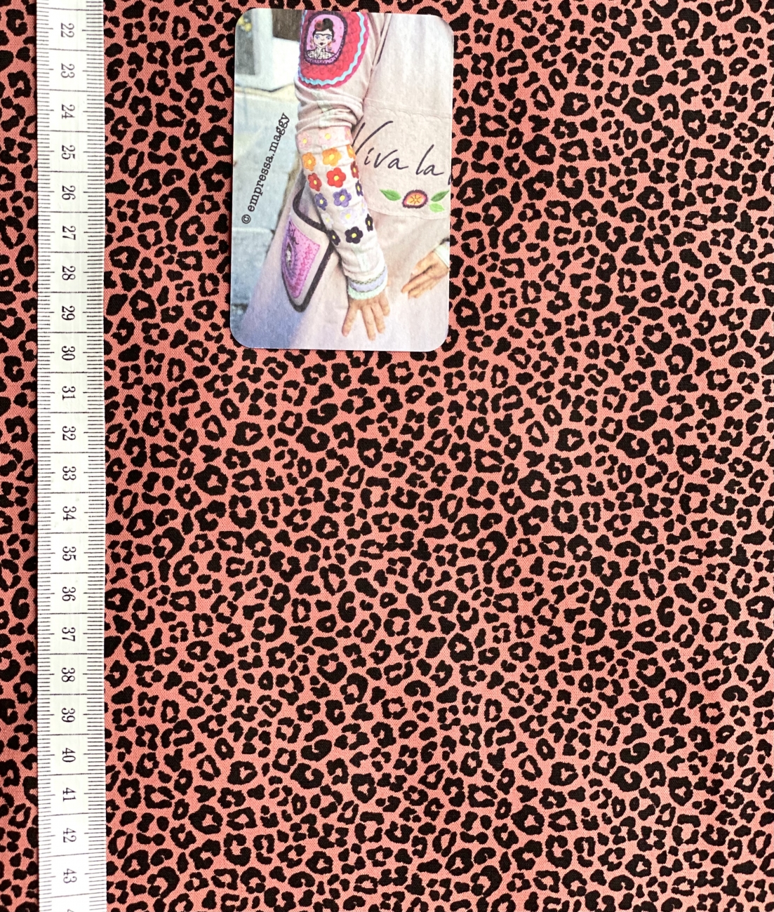 Baumwolle Popeline Leo - Dunkler Pfirsich