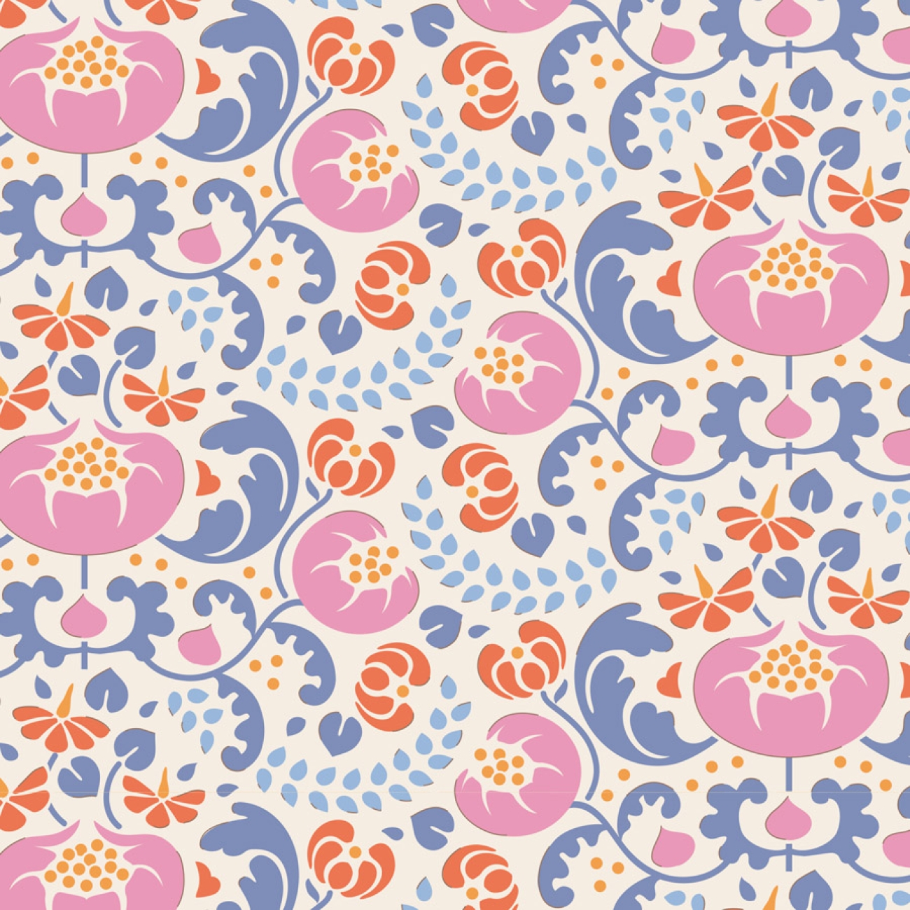 Tilda Patchwork Baumwolle - Mildred Blue