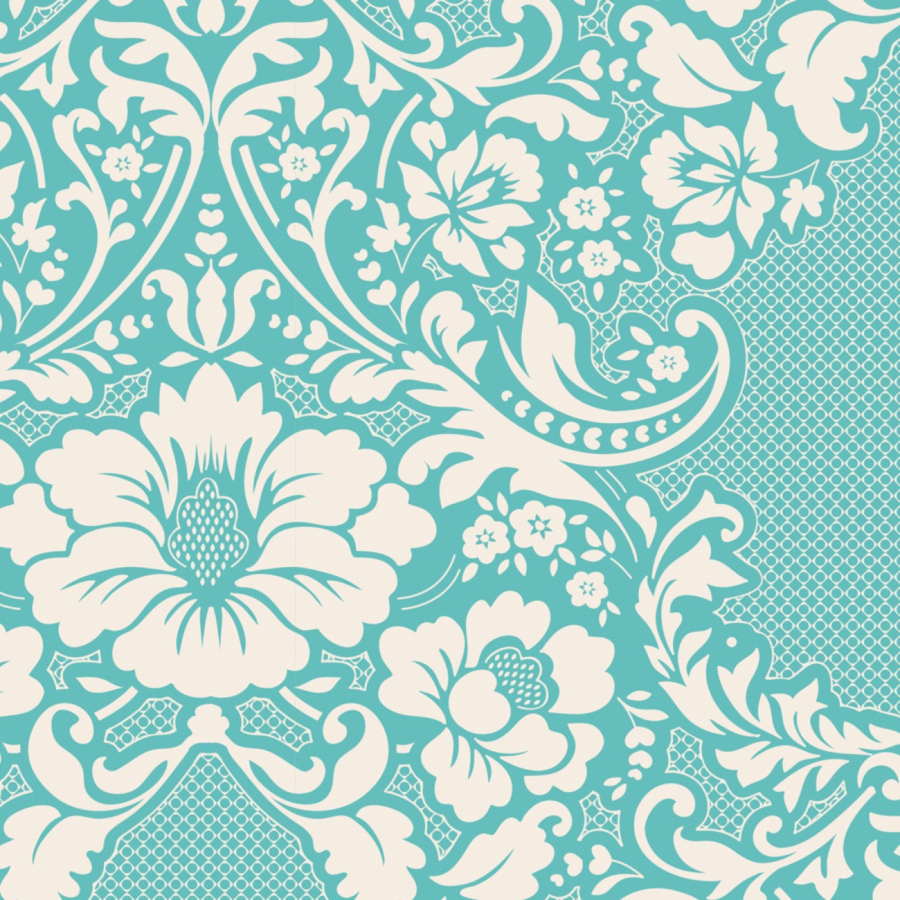 Tilda Patchwork Baumwolle - Eleanore Teal