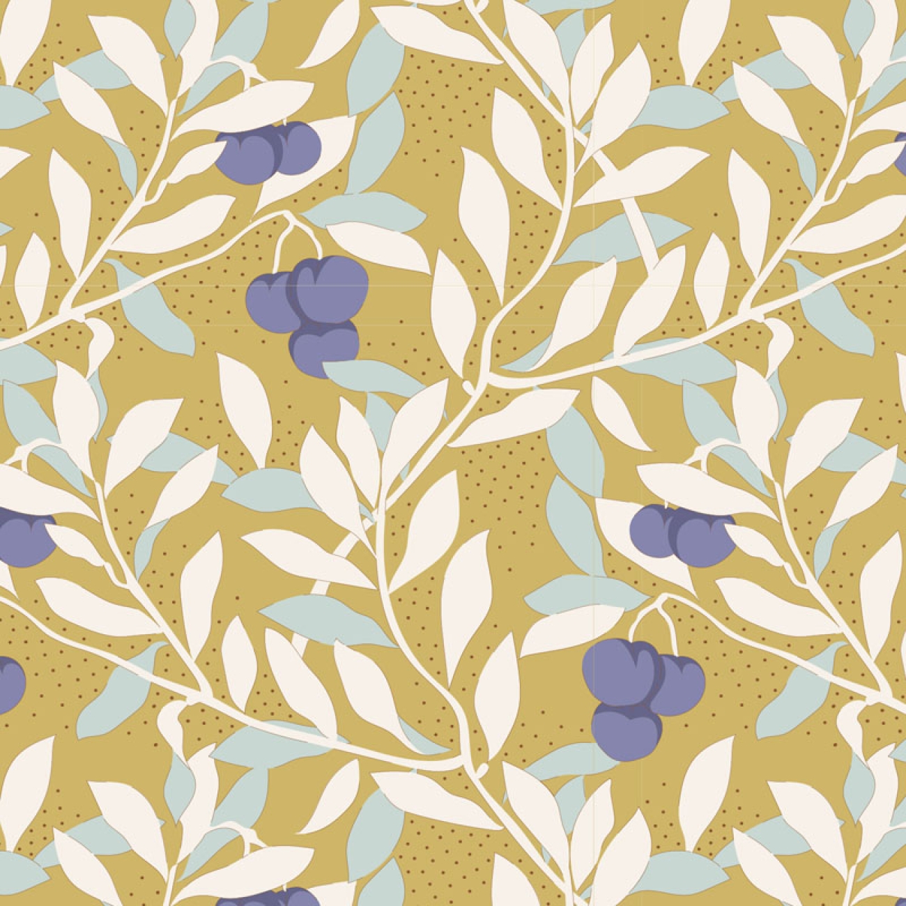 Tilda Patchwork Baumwolle - Maple Farm - Cherrybush Dijon