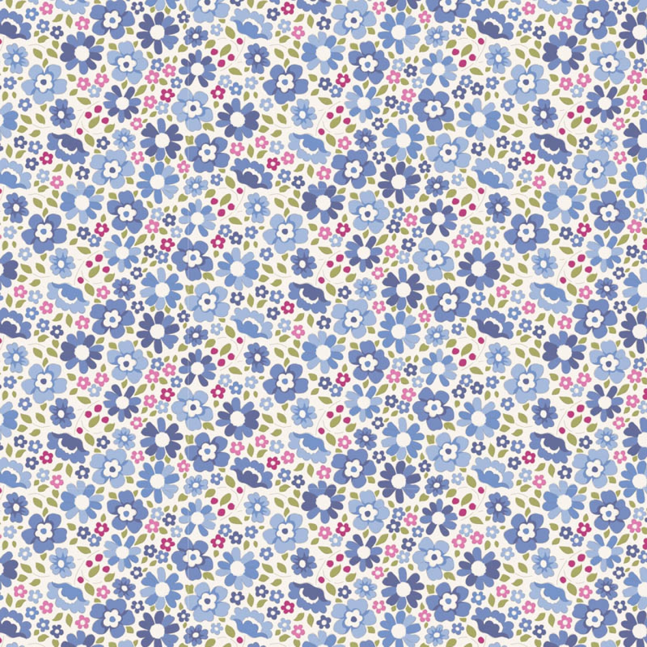 Tilda Patchwork Baumwolle - Woodland Clara Blue