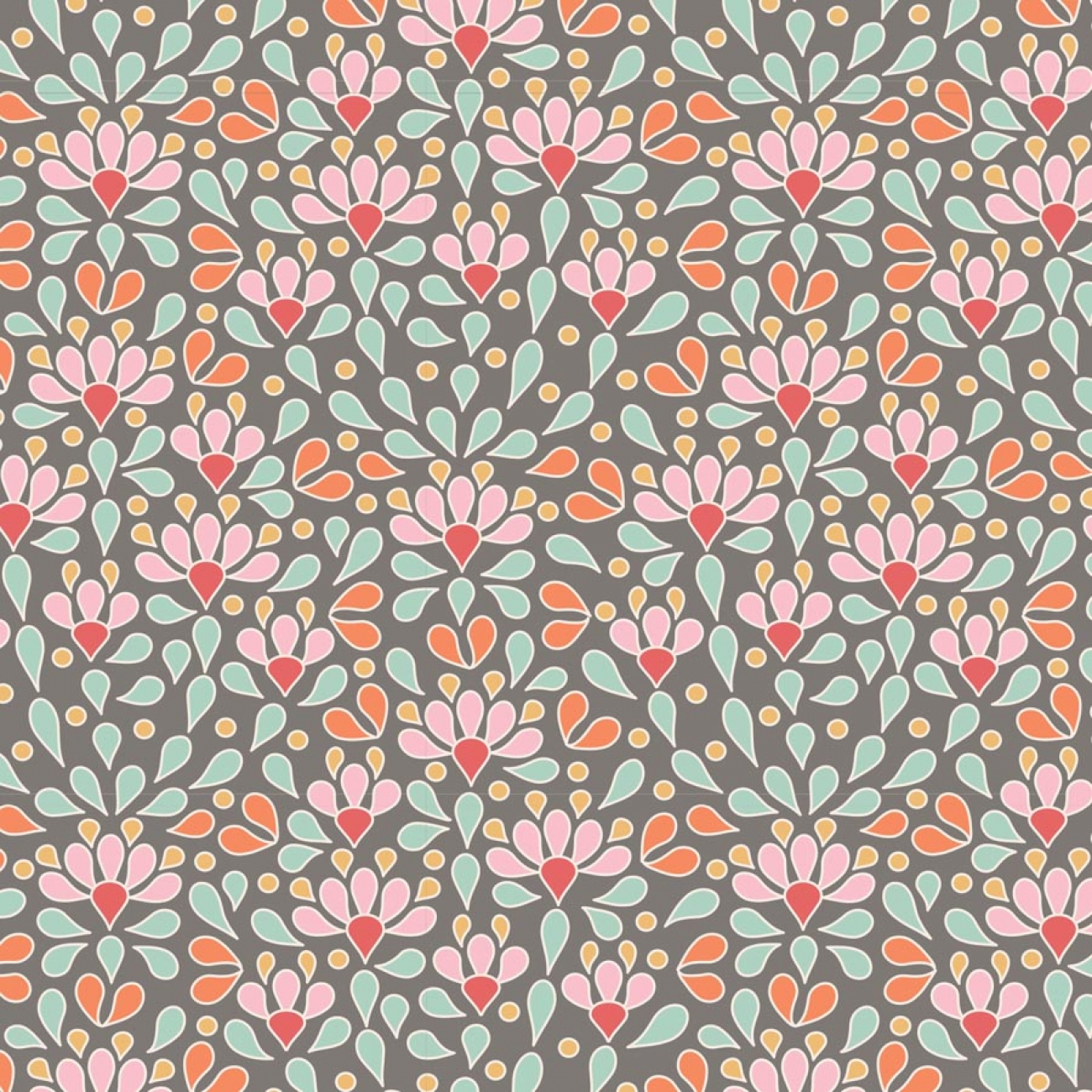 Tilda Patchwork Stoff Baumwolle - Cotton Beach - Sea Anemone Grey