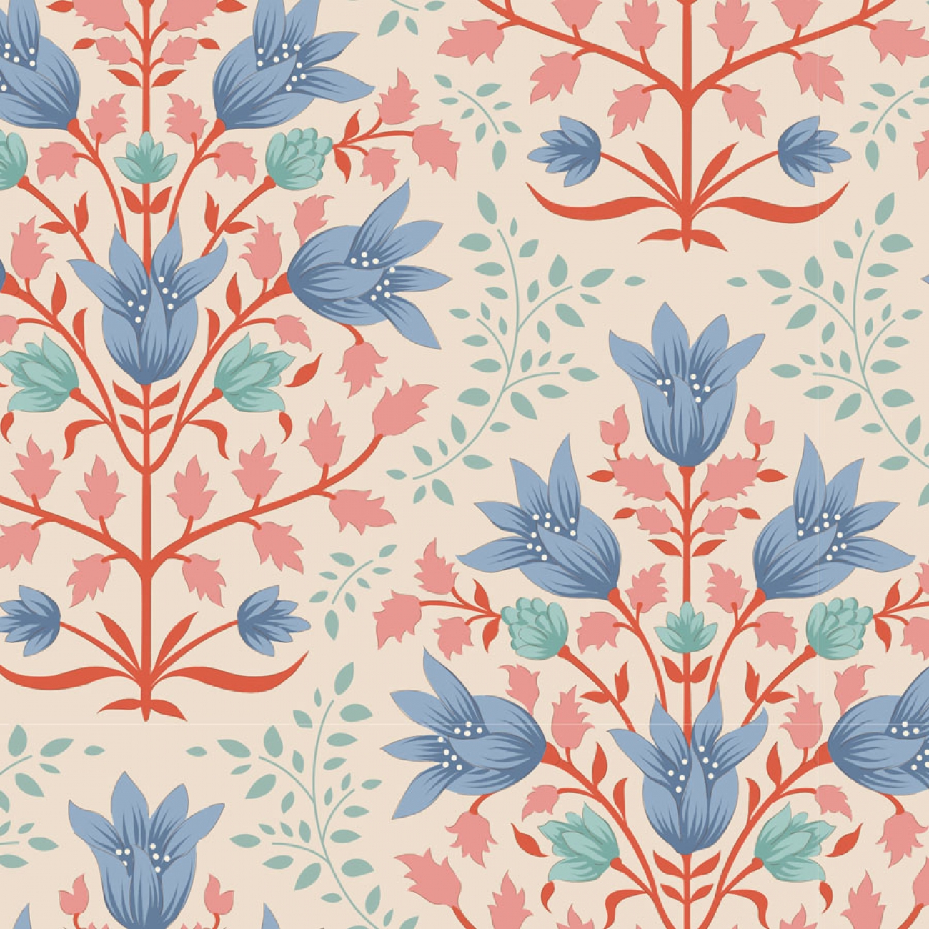 Tilda Patchwork Stoff Baumwolle - Windy Days Breeze Blue