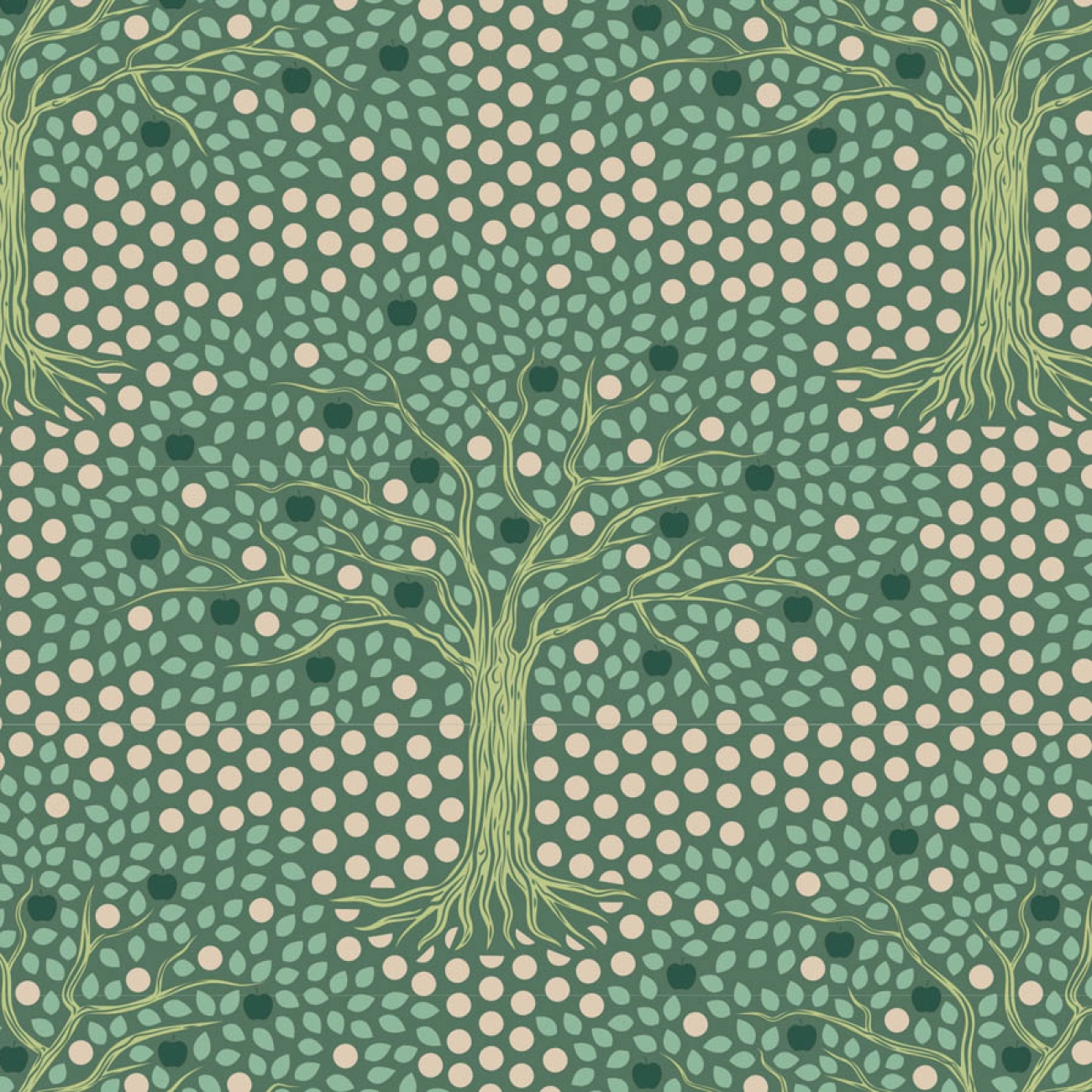 Tilda Patchwork Stoff Baumwolle - Hometown - Applegarden Pine