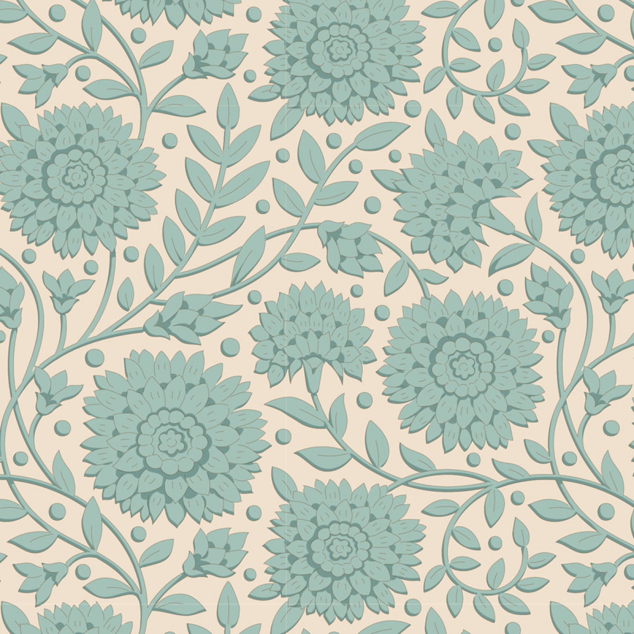 Tilda Patchwork Stoff Baumwolle - Aella Teal