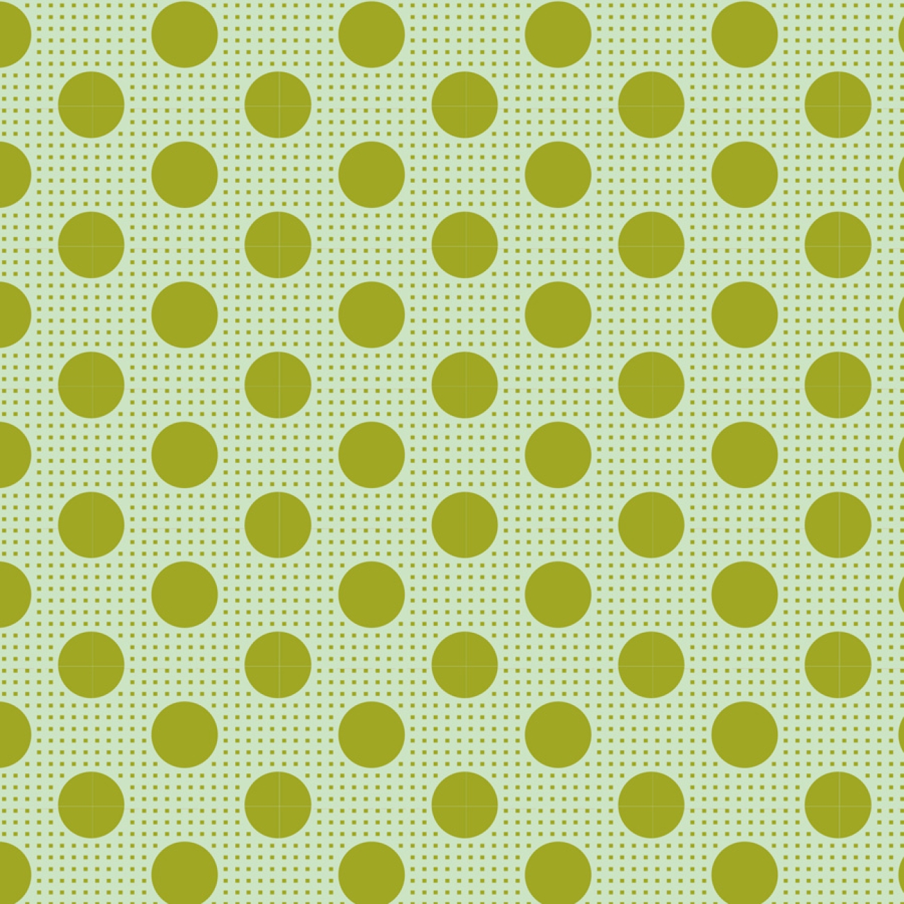 Tilda Patchwork Baumwolle - Medium Dots Green