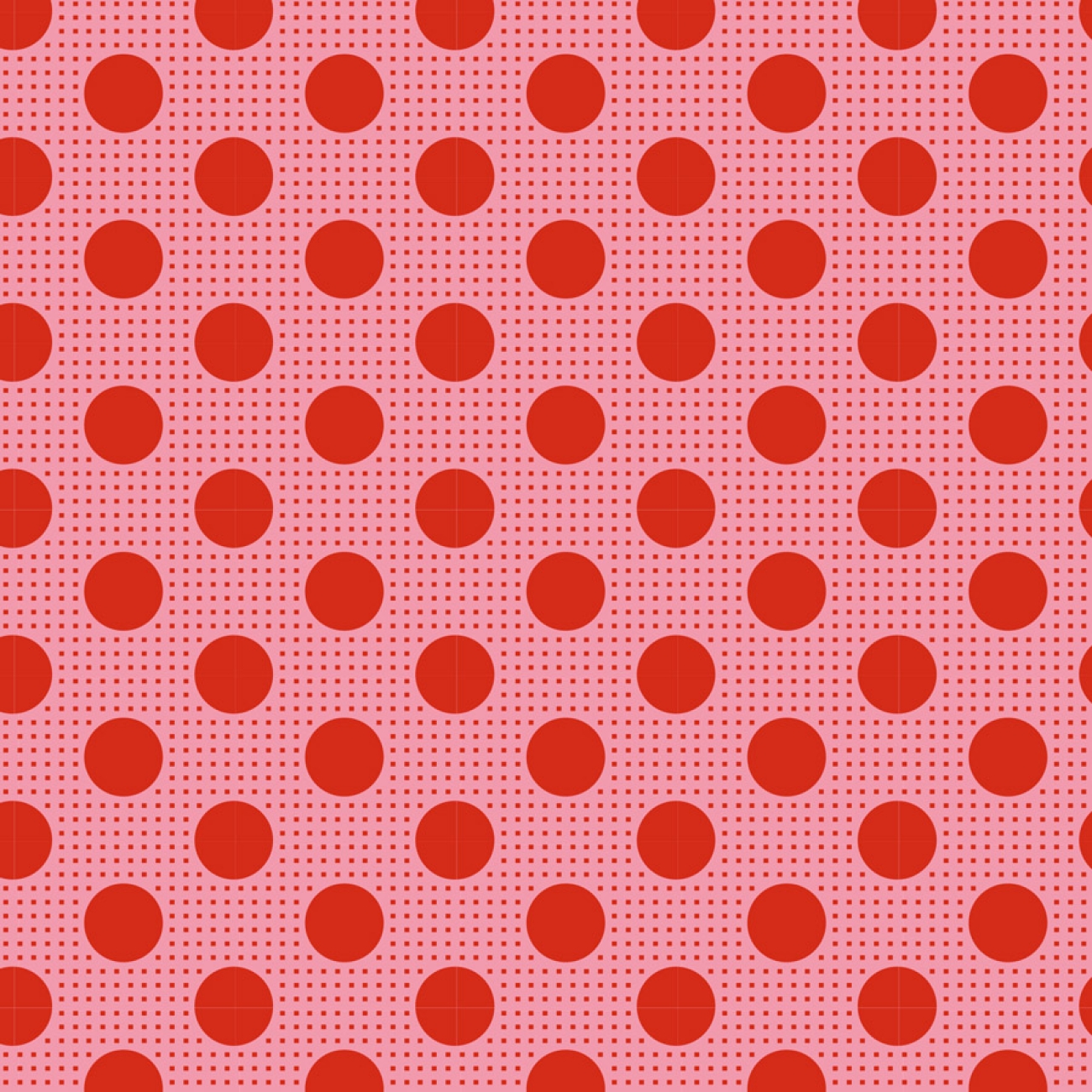 Tilda Patchwork Baumwolle - Medium Dots Salmon