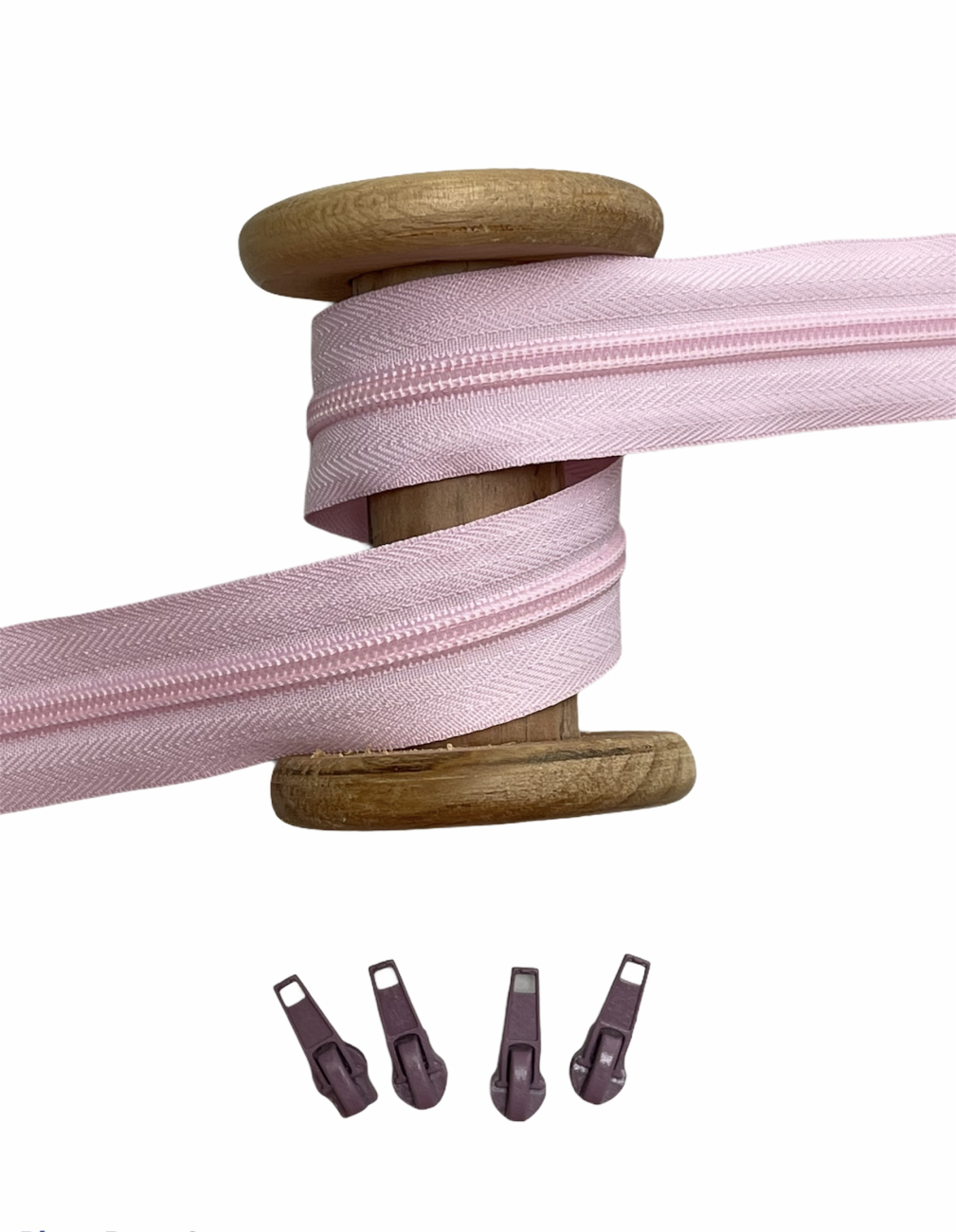 Endlosreißverschluss - Band 5 mm -  + 4 Zipper (Erikaviolett) - Rosa