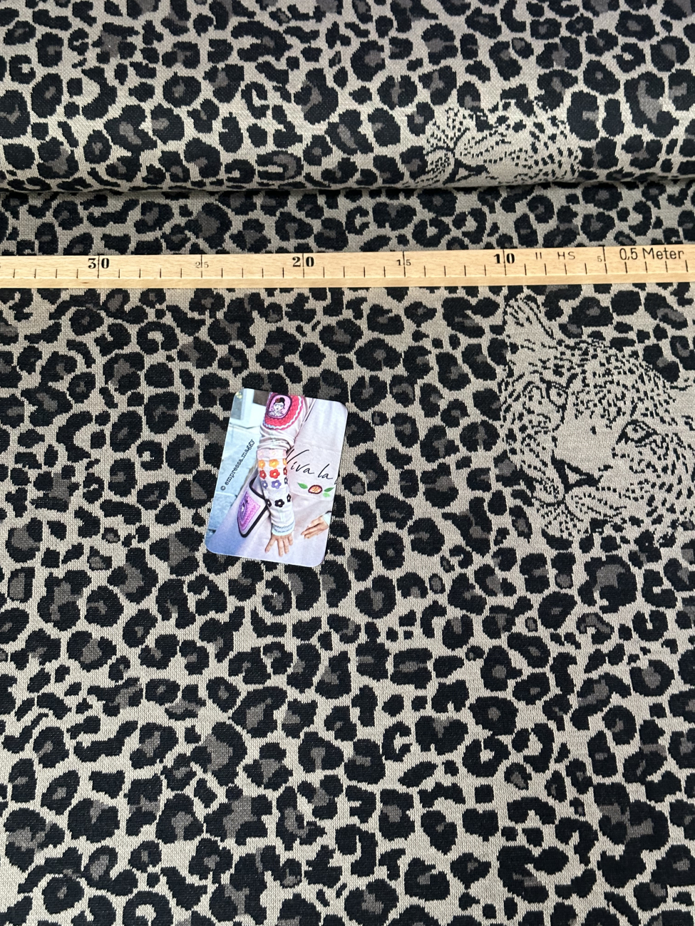 Jacquard - Jersey Swafing - Safari - Tigermuster Beige/Camel