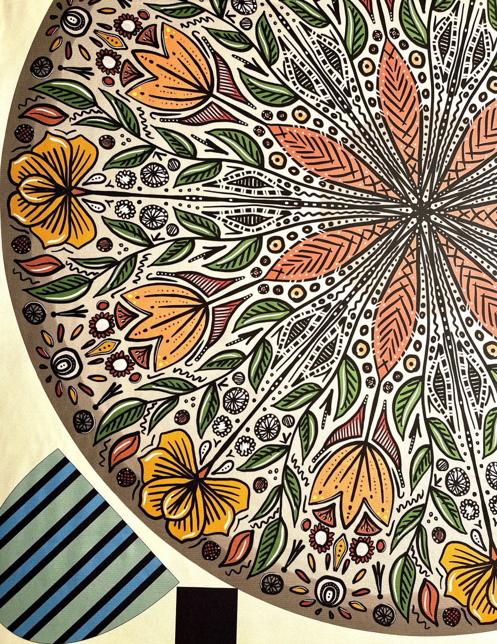 Canvas Swafing - Love by Cherry Picking - Botties-Panel - Grau - ca.109cm