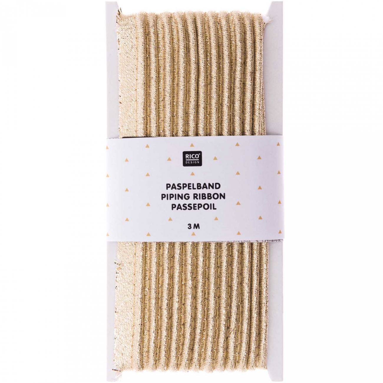 RICO DESIGN Paspelband  1CM X 3M - Gold