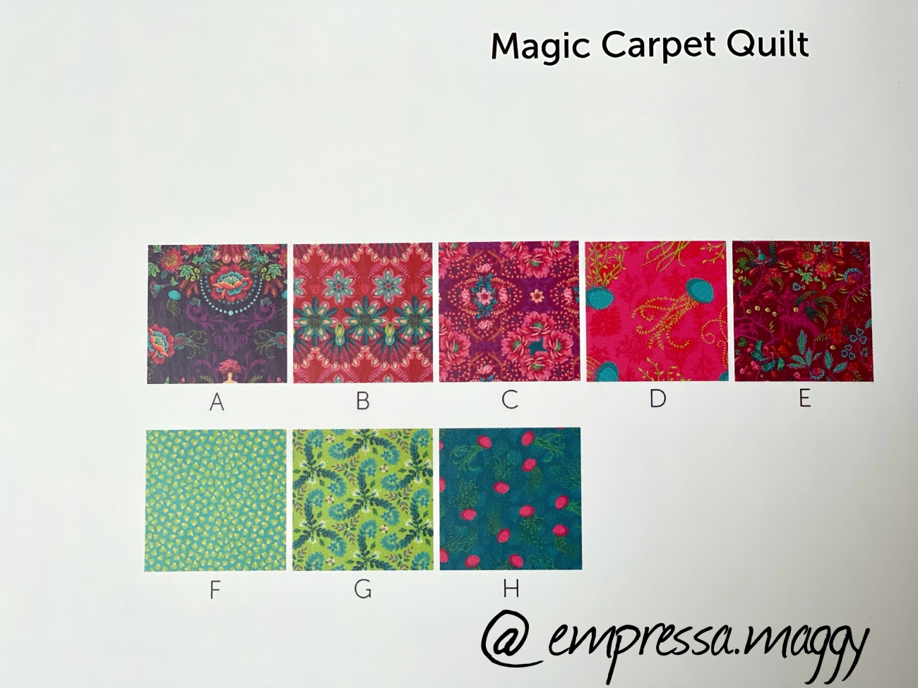 Quilt Kit - Magic Carpet Quilt by Odile Bailloeul​