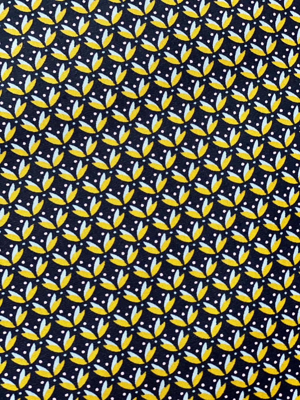 Beschichtete Baumwolle - Grafikblümlis - Blau