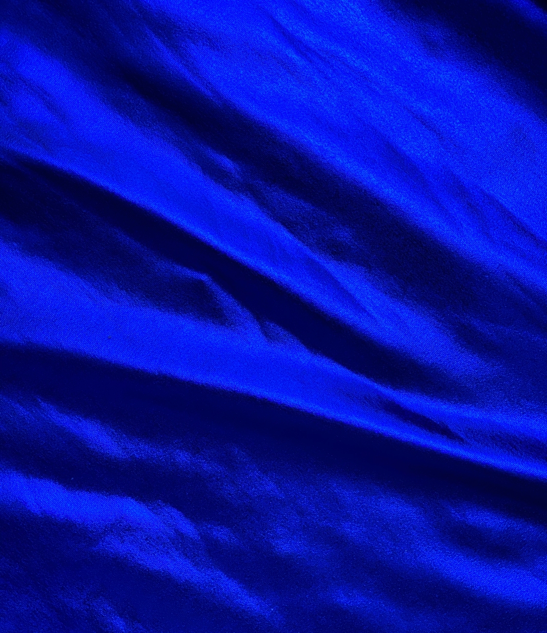 Folienjersey - Glitzer - Uni - Metallic Blau - Reststück ca. 70 cm