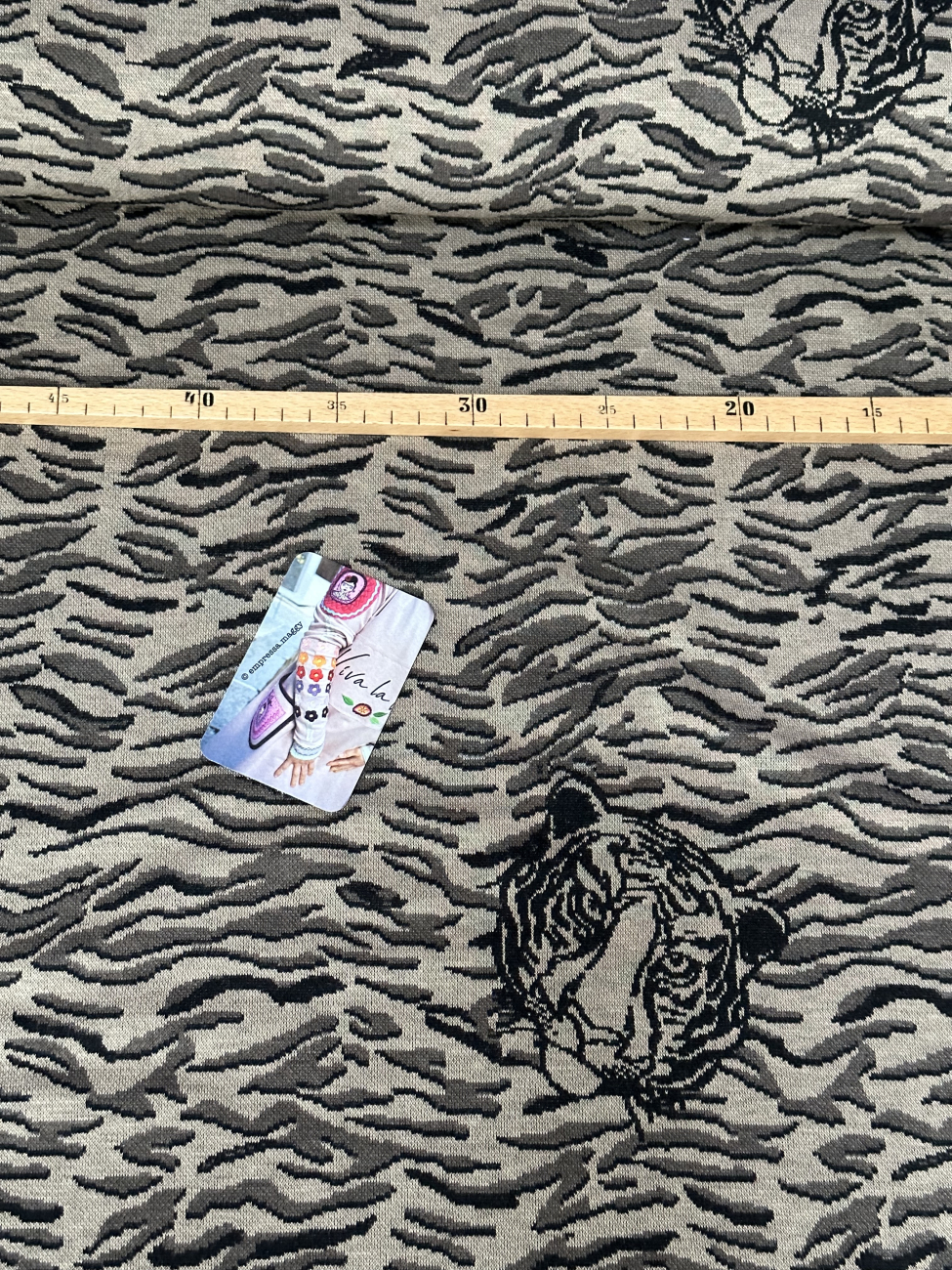 Jacquard - Jersey Swafing - Safari - Tiger Beige/Camel