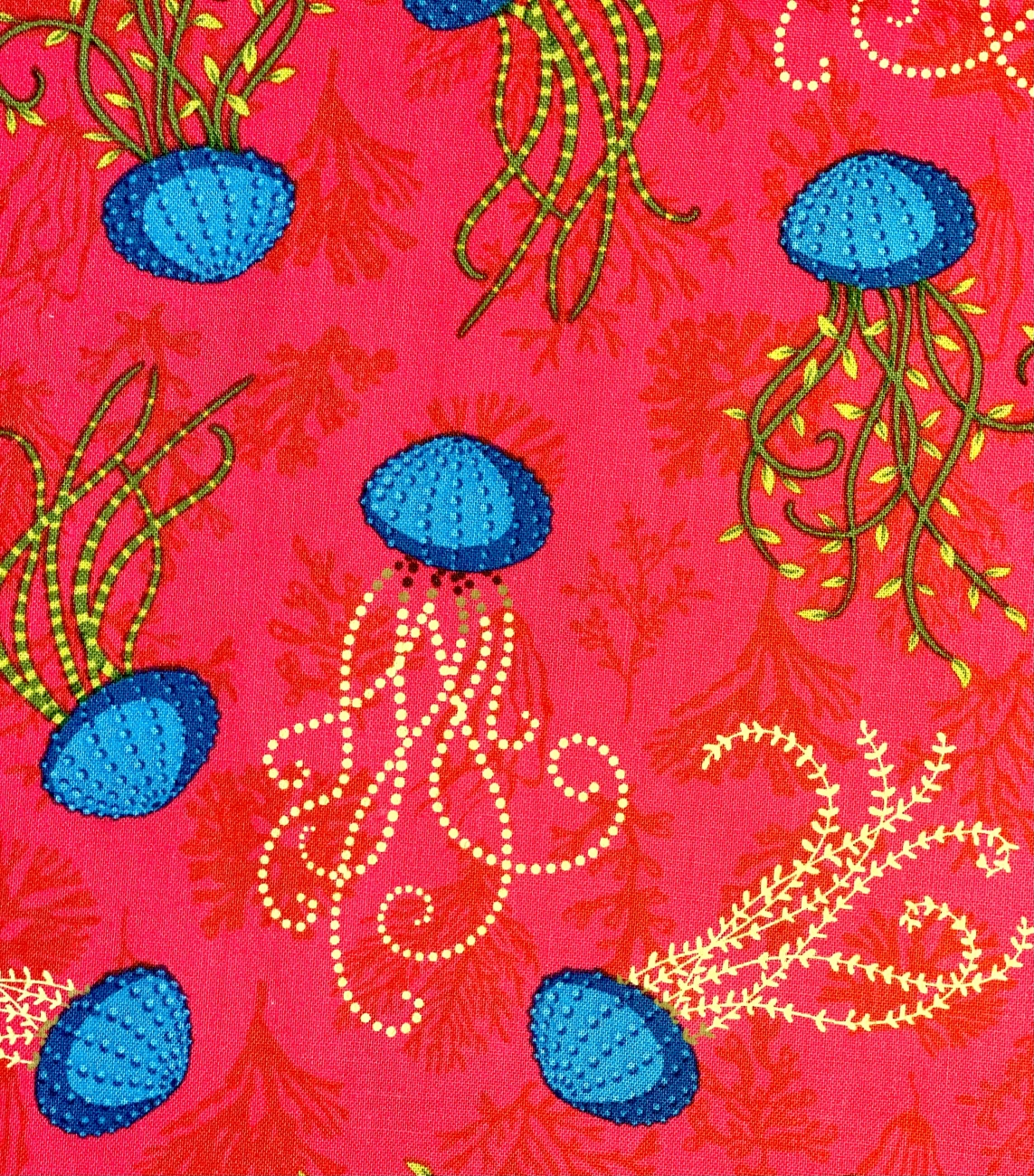 Baumwolle Patchwork - Odile Bailloeul - Aquatic - Pink