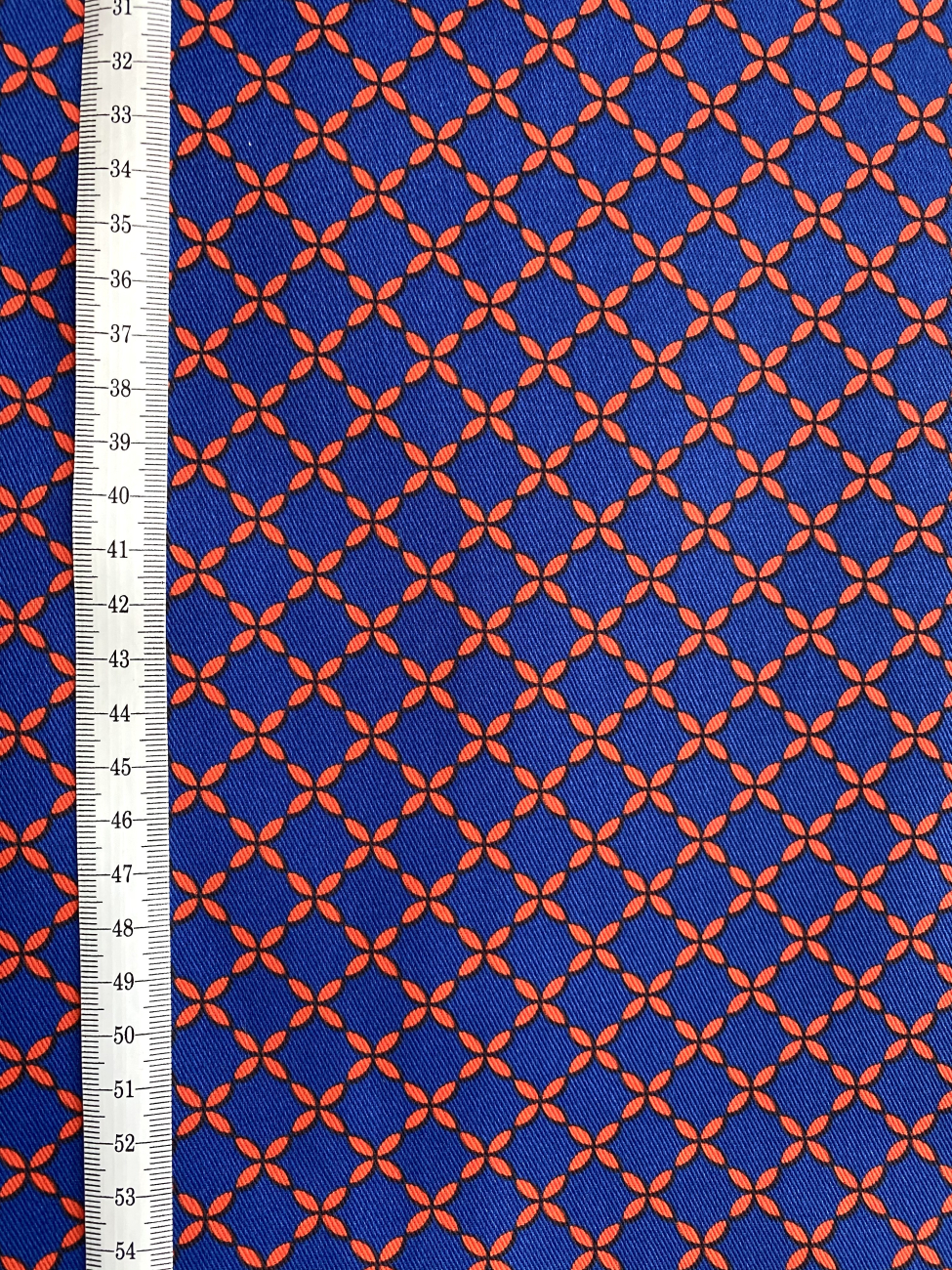 Baumwolle Köper - Karo - Blau