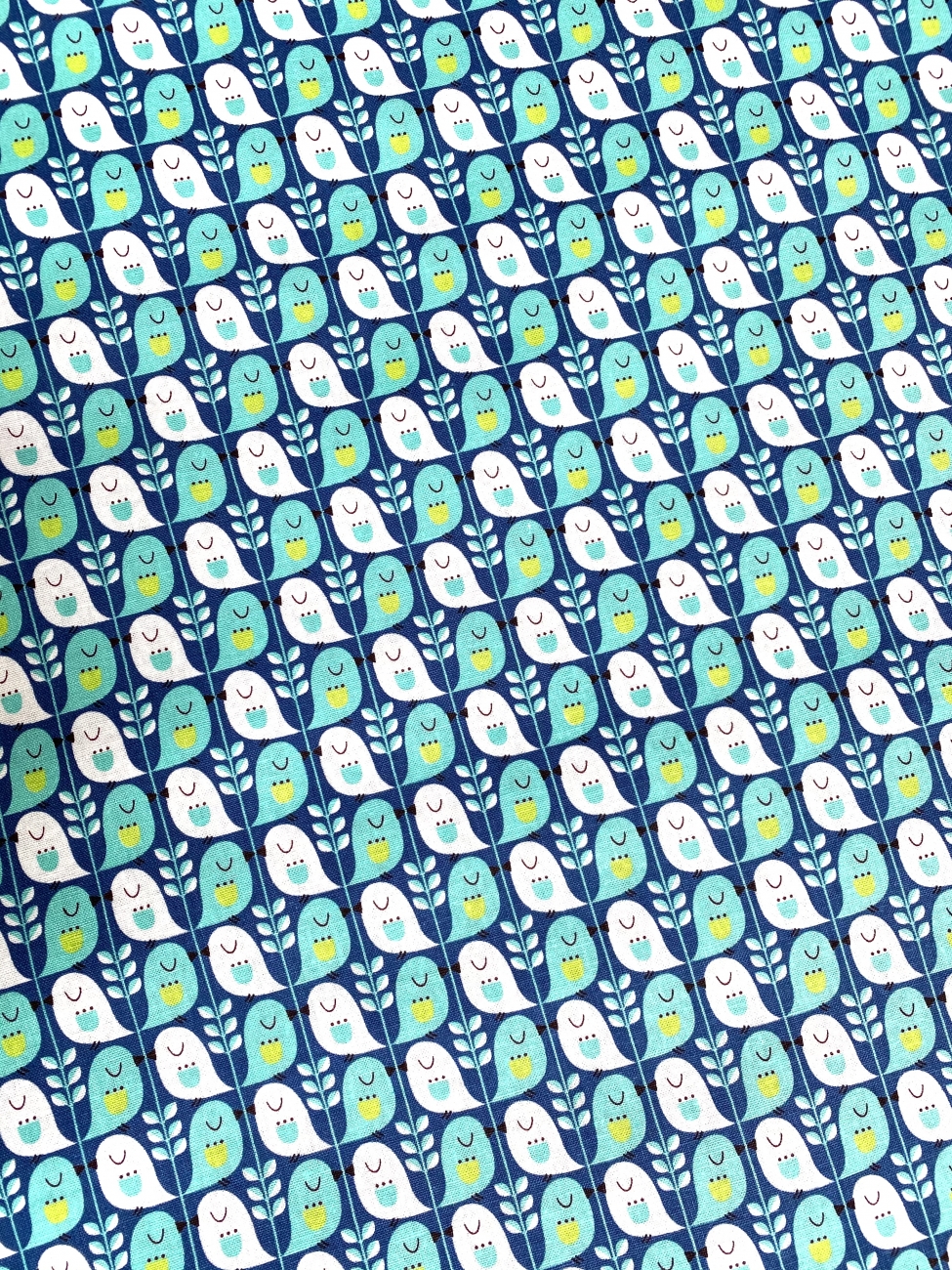 Mees&Mees für Kokka - Canvas - Cute Birds - Mint