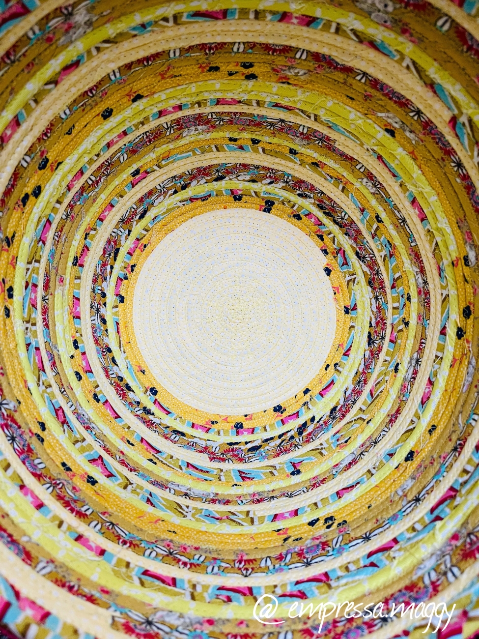 Korb - Knit - Gelb