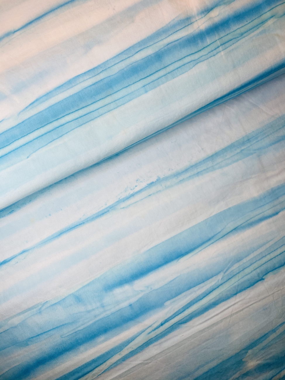 Baumwolle Patchwork - Batik - Retro Stripe - Sea