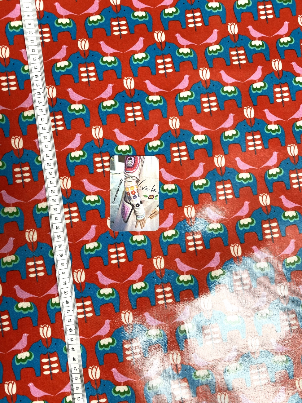 Mees&Mees für Kokka - Wachstuch - Dala Love - Rot