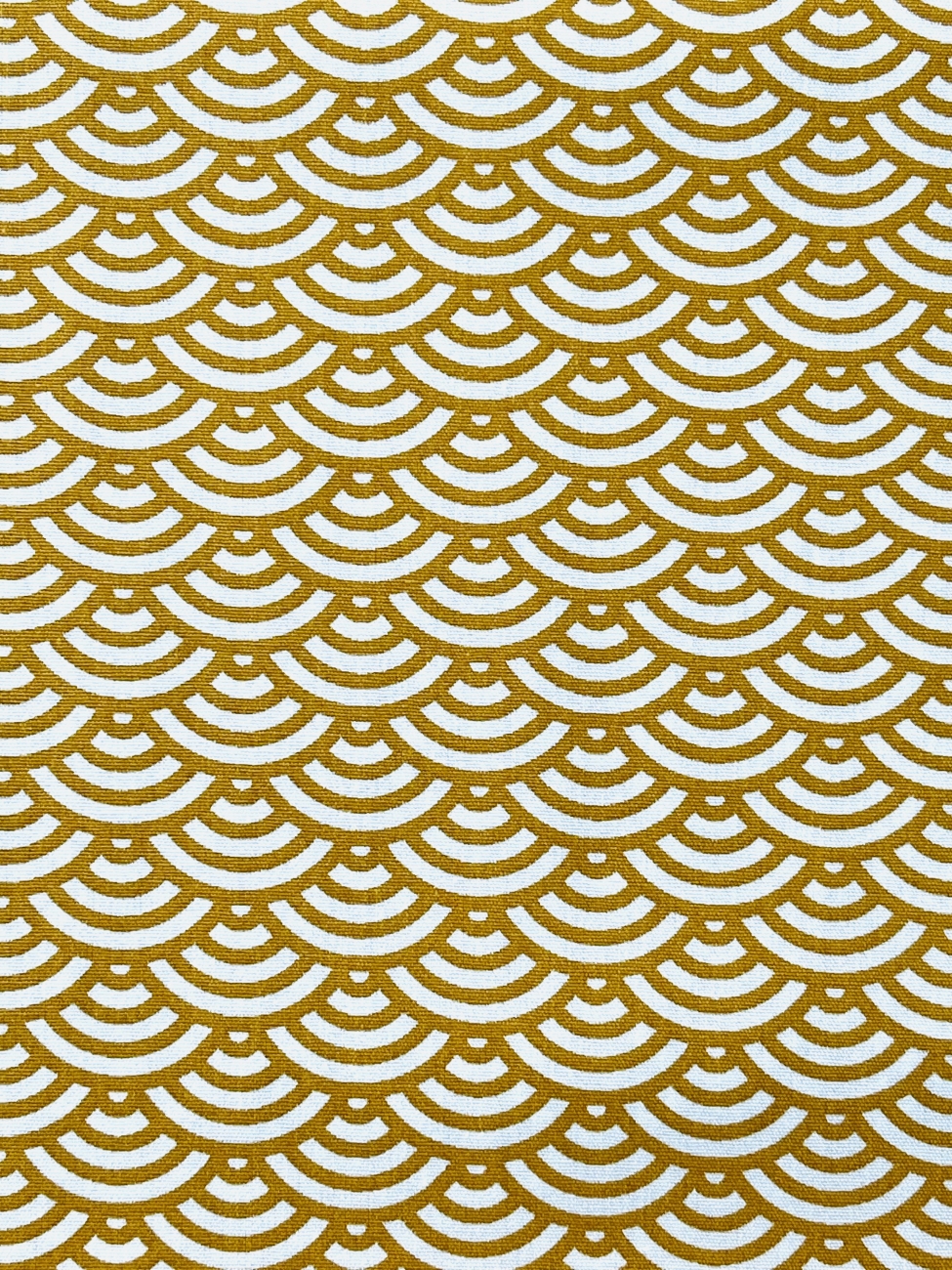 Baumwolle Swafing - Muscheln - Senfgelb - Reststück ca. 65 cm