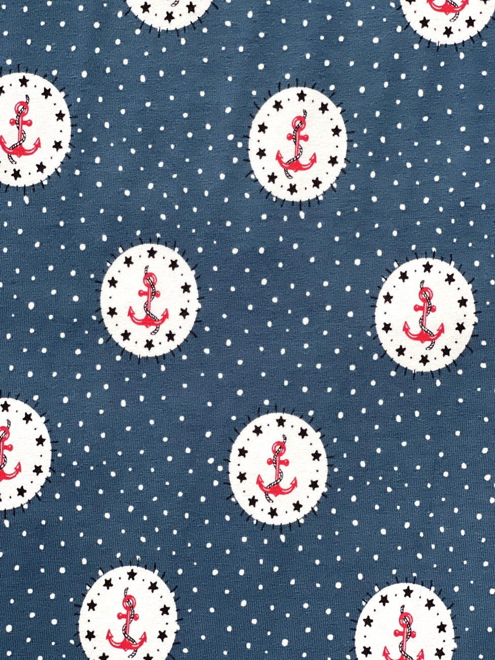 Jersey Anker Punkte - Navy
