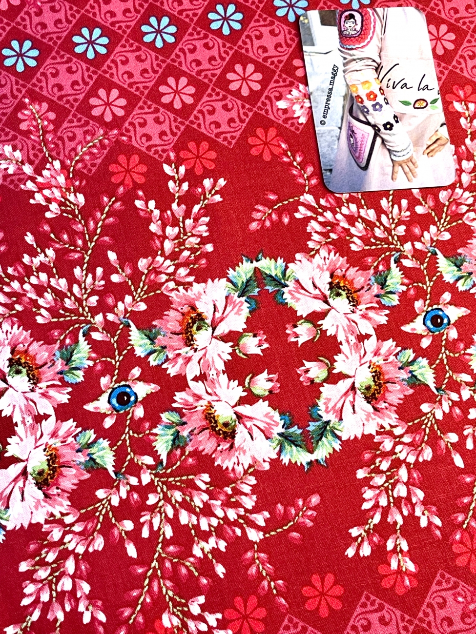 Baumwolle Patchwork - Odile Bailloeul - The Queen´s Spy - Rose