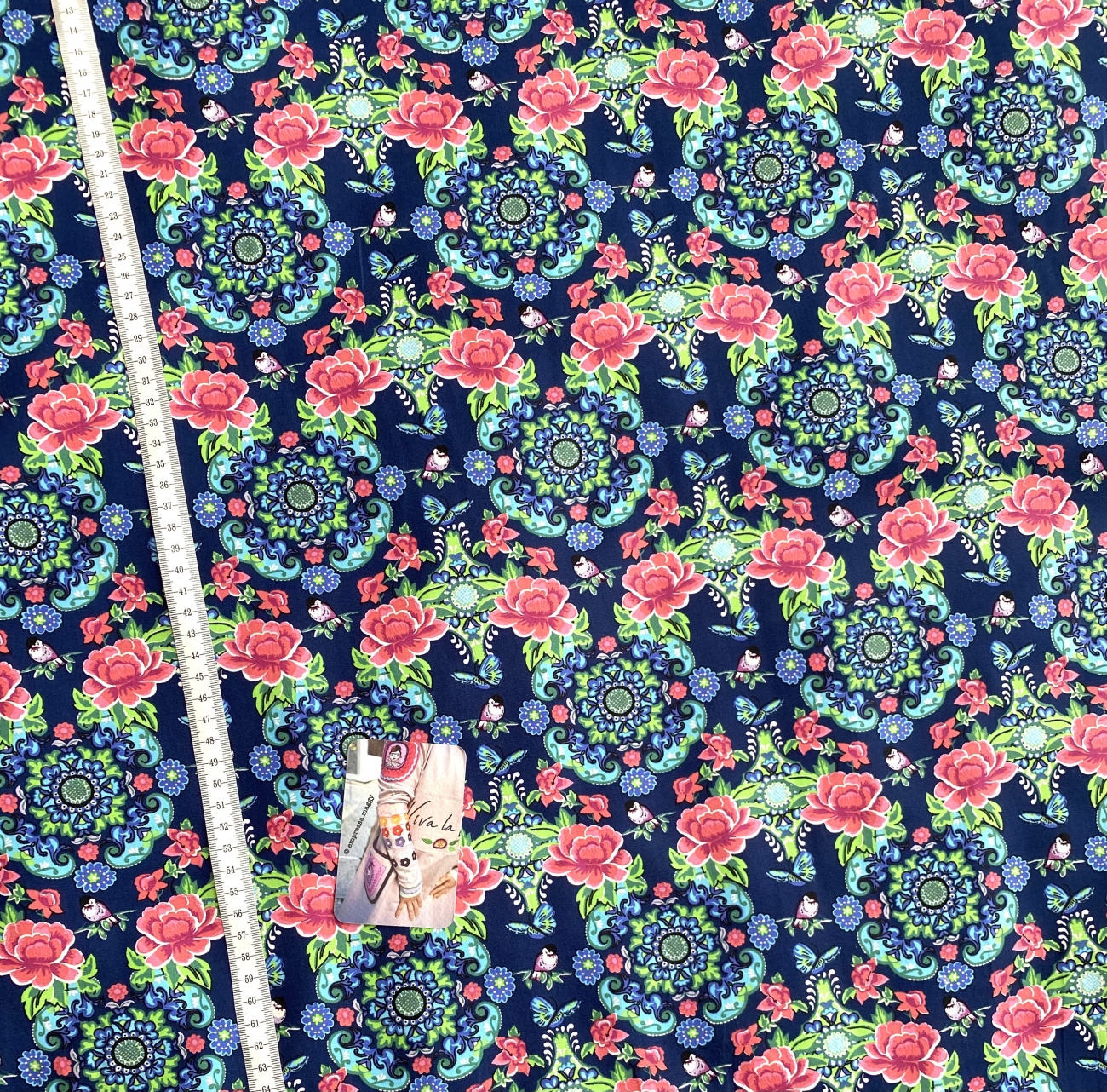 Baumwolle - POPLIN CHARLIE - Blau - Reststück ca. 80 cm