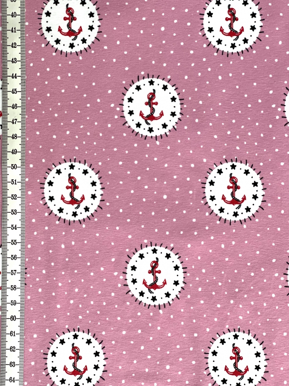 Jersey Anker Punkte - Rosa