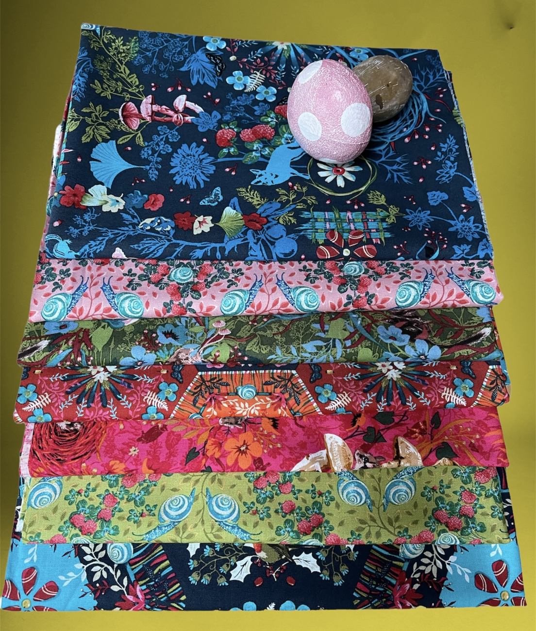 Baumwolle Patchwork - Odile Bailloeul - Land Art 2 - Halbe Meter Zuschnitte - 3,5 Meter