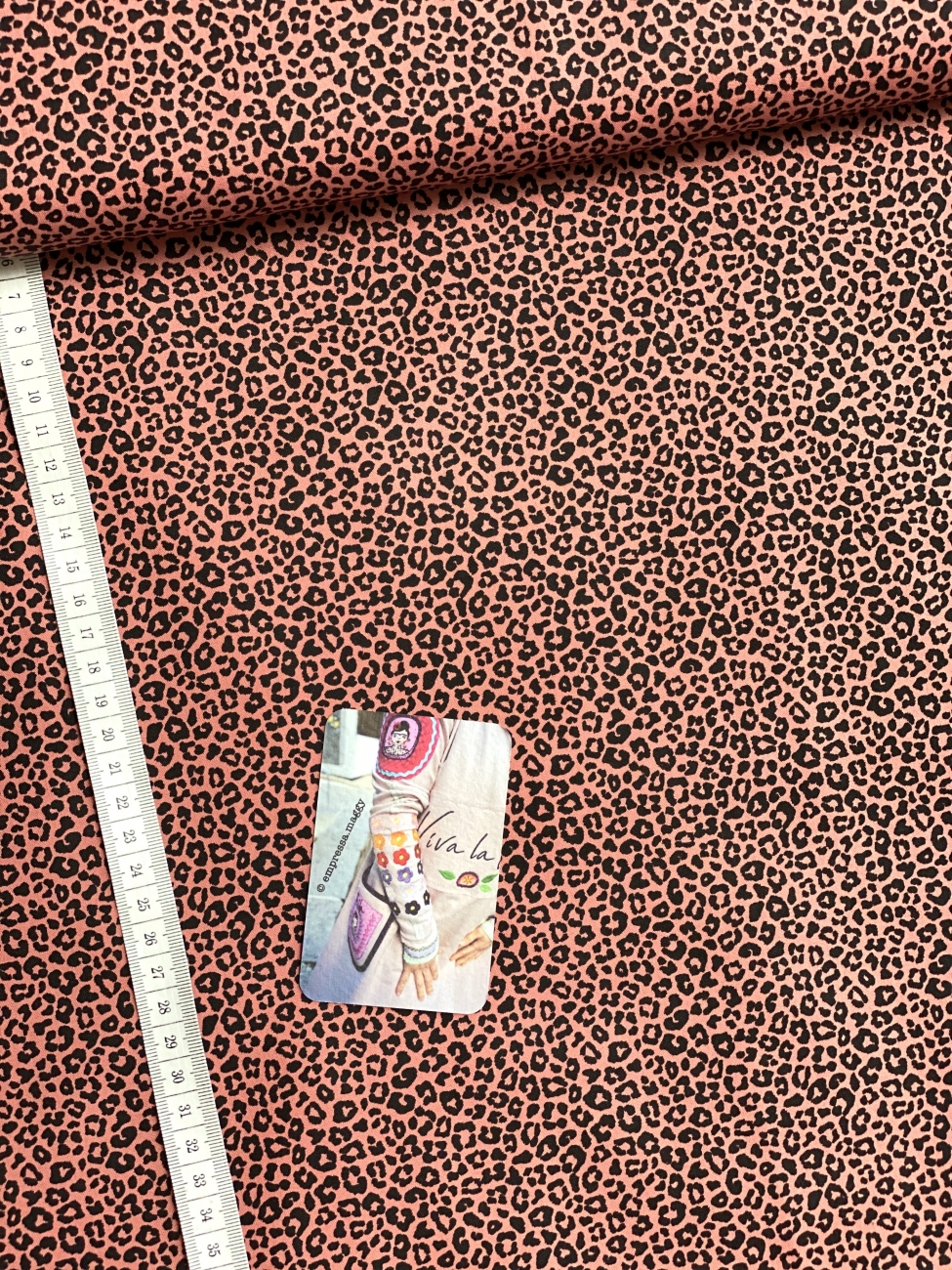 Baumwolle Popeline Leo - Dunkler Pfirsich