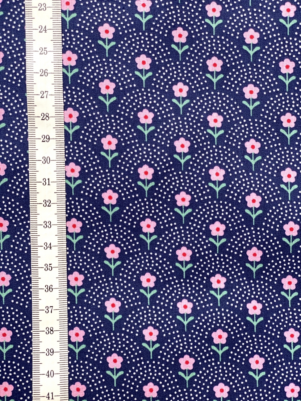 Baumwolle Fiona Hewitt - POPLIN - DELIGHT FLOWER - Marine - B-Ware