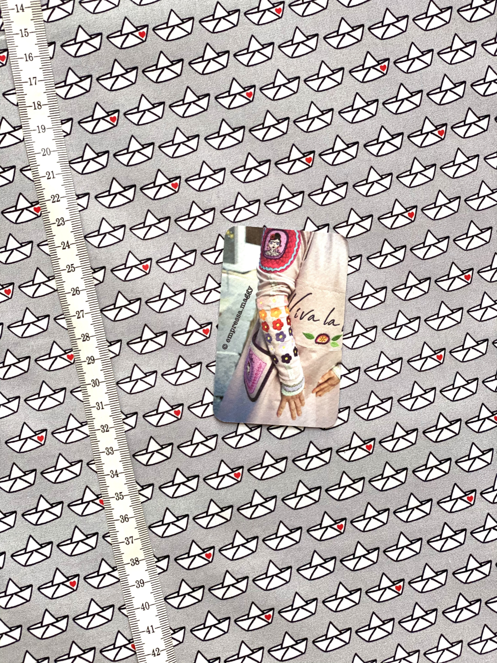 Baumwolle Loveboat by Cherry Picking - Grau