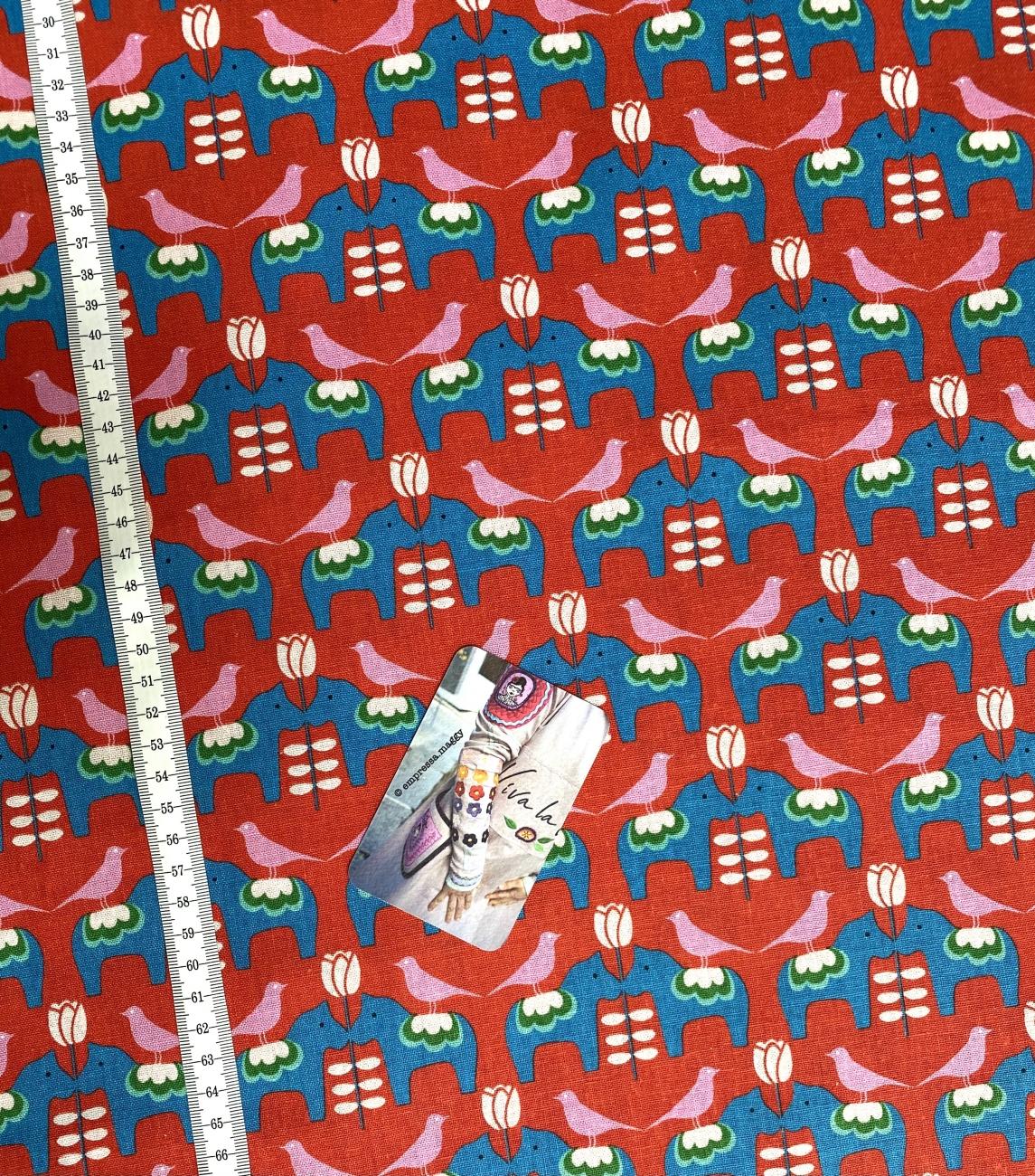 Mees&Mees für Kokka - Canvas - Dala Love - Rot