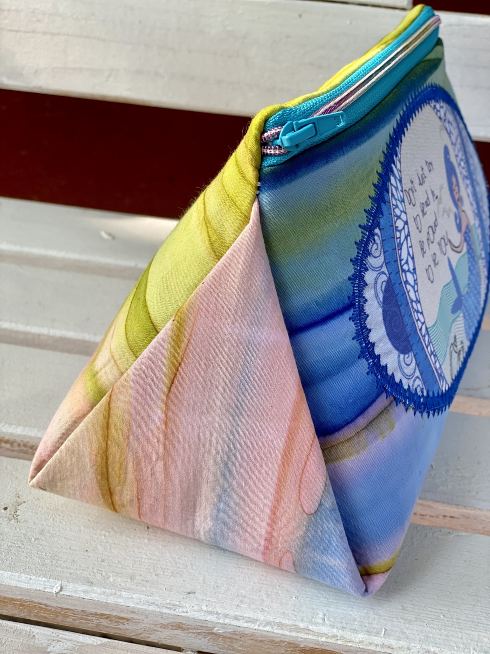 Zipper Triangle Bag - Mermaid - Regenbogen