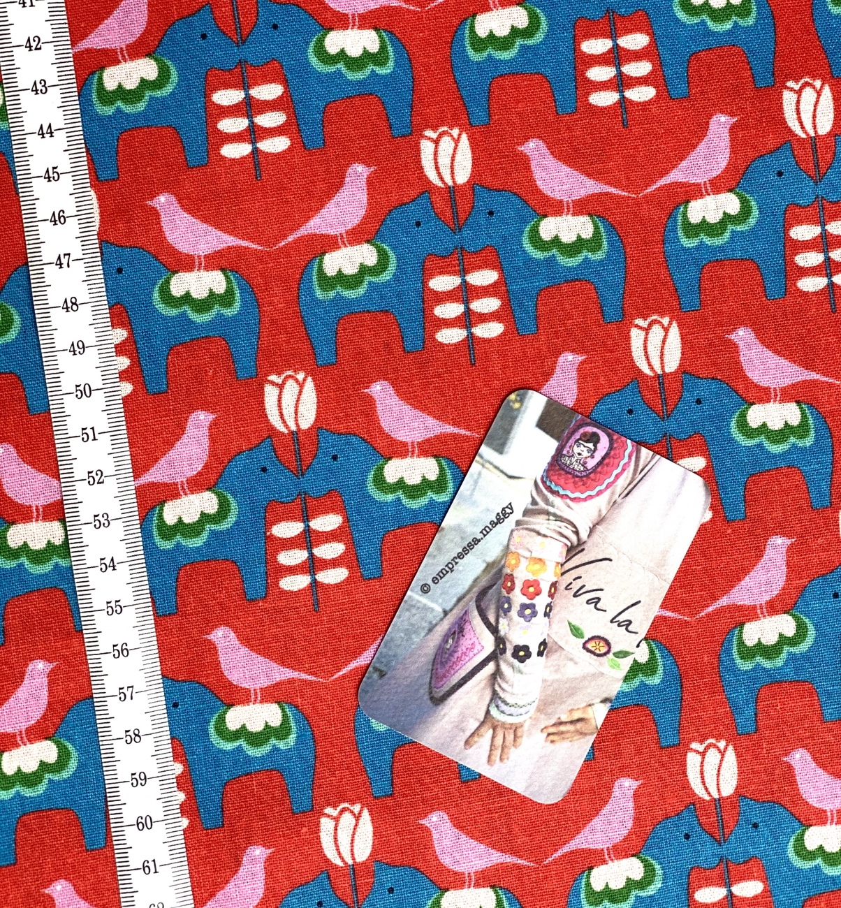 Mees&Mees für Kokka - Canvas - Dala Love - Rot