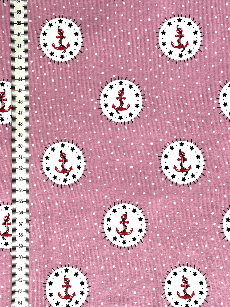 Jersey Anker Punkte - Rosa